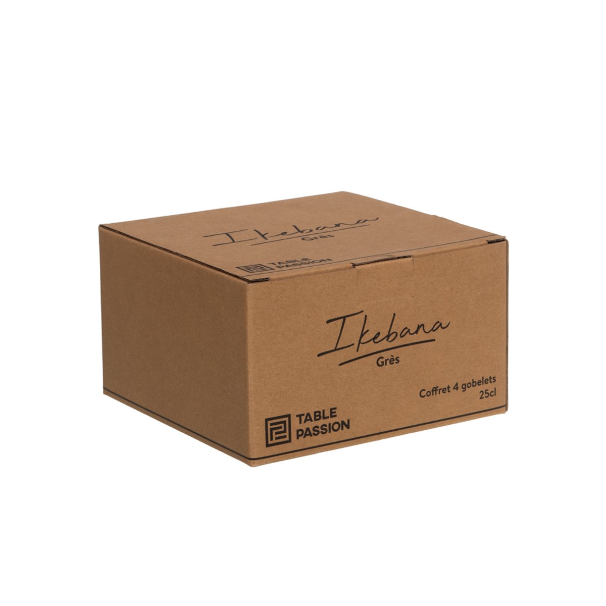 Coffret de 4 gobelets Ikebana 25 cl - IKEBANA blanc, TABLE PASSION