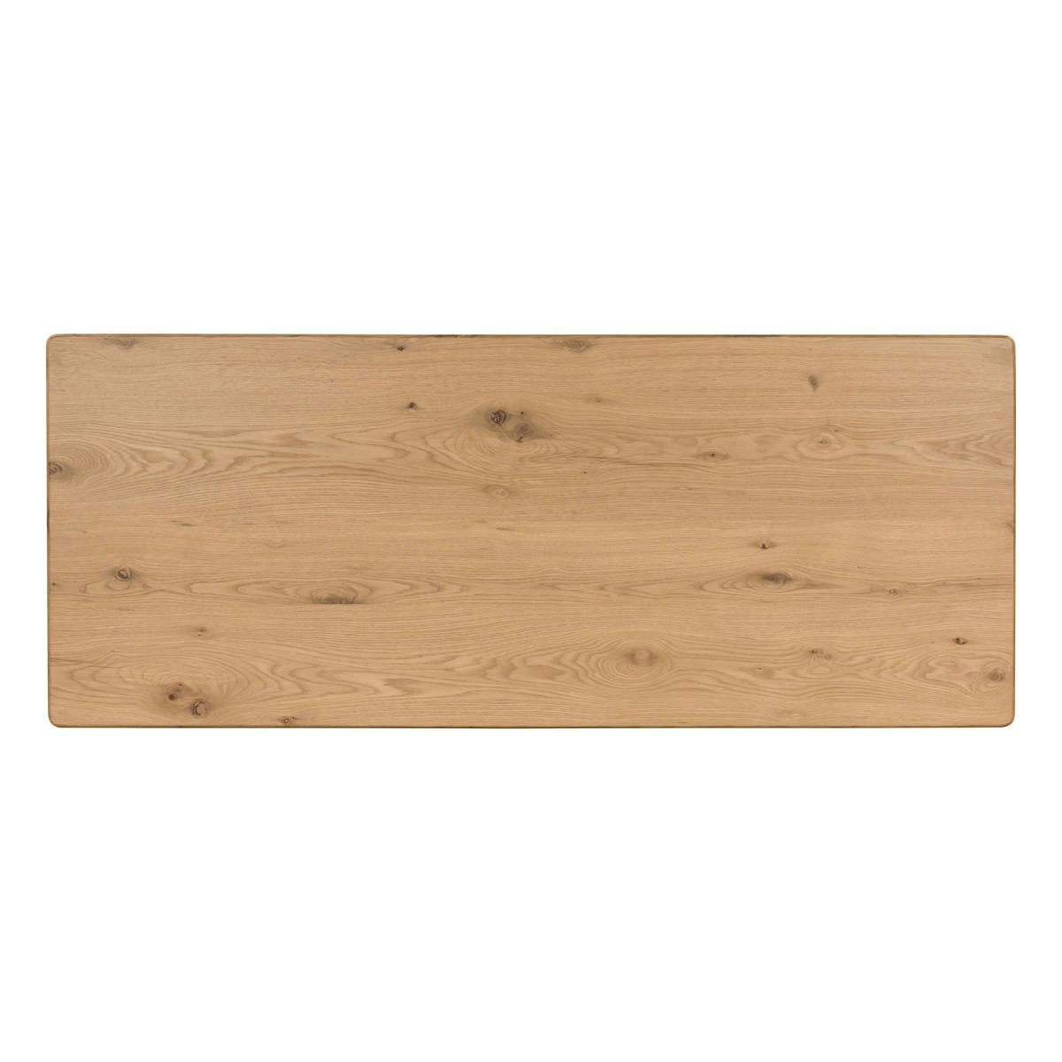 Table à manger moderne 8/10 places en chêne LOREN bois clair, PIER IMPORT