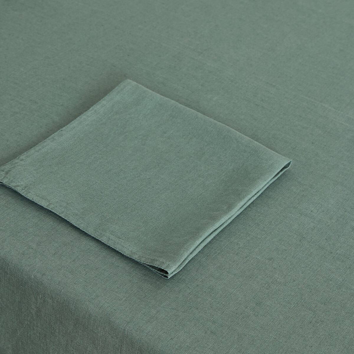Nappe lin lavé, Victorine vert grisé, LA REDOUTE INTERIEURS