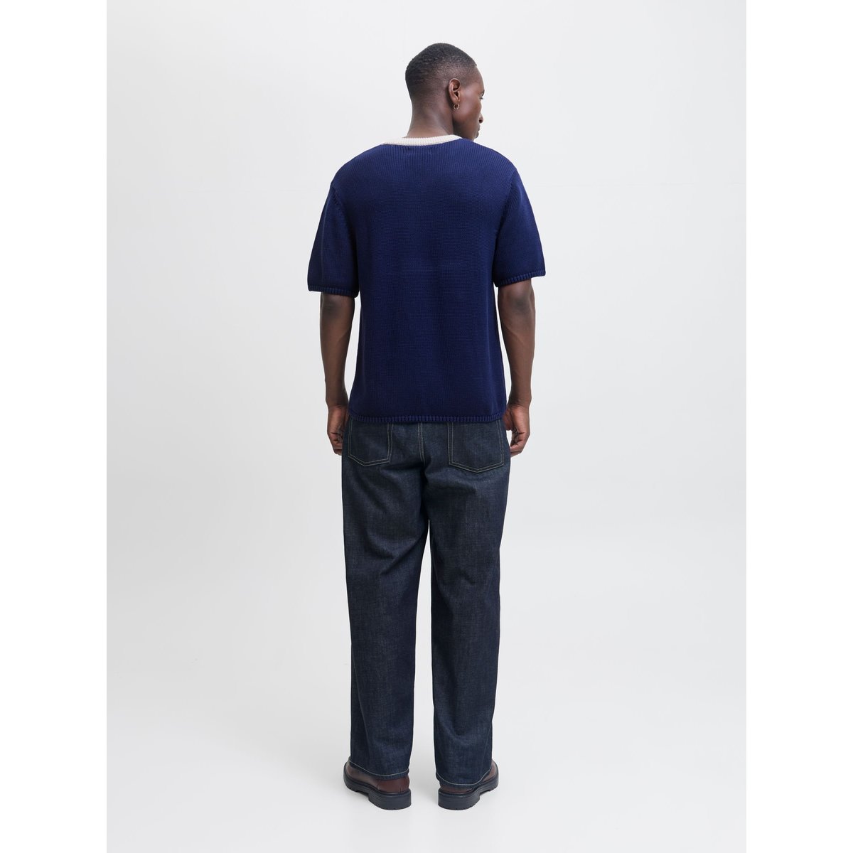 T-Shirt En Maille bleue - ocean cavern, JACK & JONES