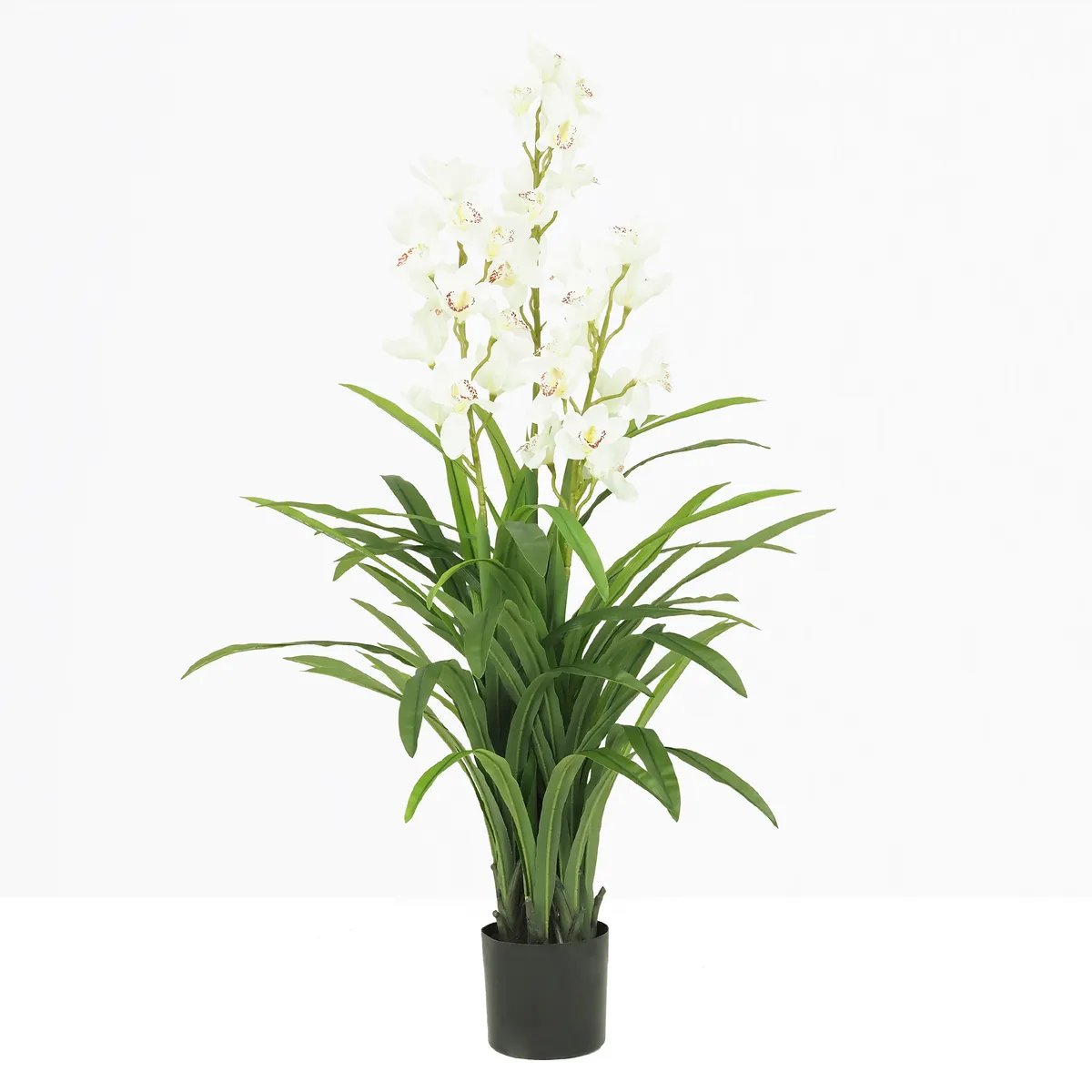 Cymbidium artificiel 155cm blanc, LIGNE DECO