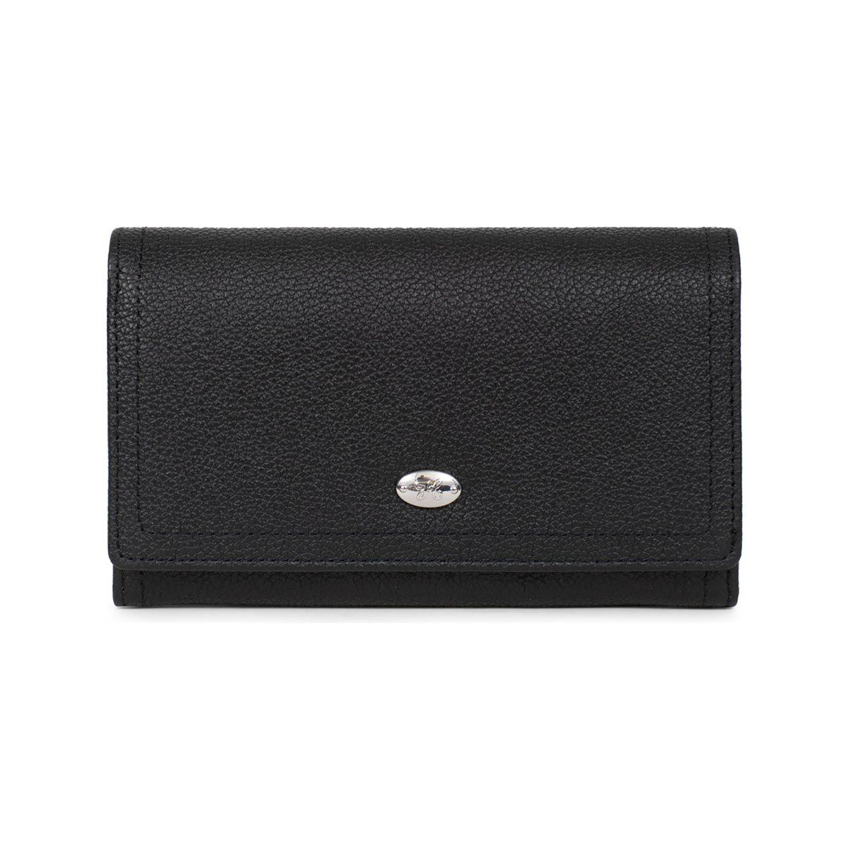 Portefeuille long  MIRABELLE noir, HEXAGONA