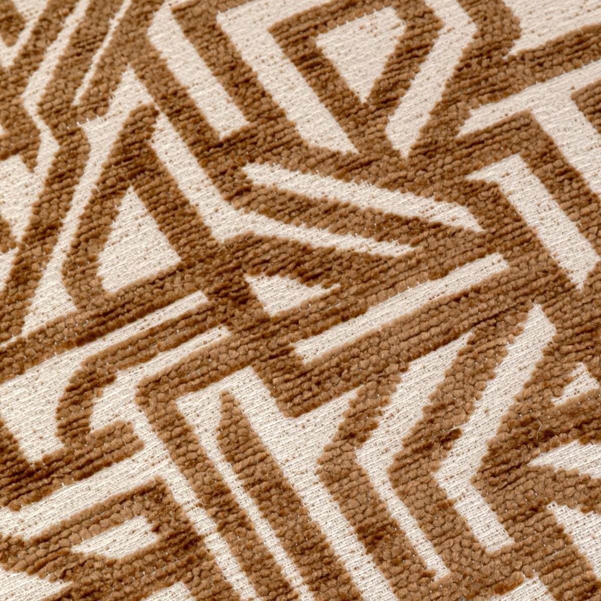 Fauteuil pivotant imprimé labyrinthe, MIMI marron, KARE DESIGN