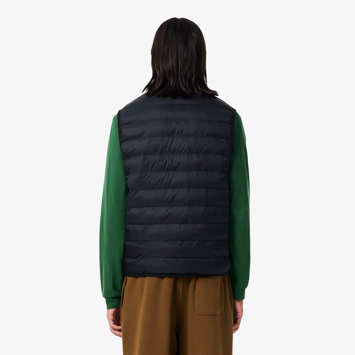 Doudoune sans manches déperlante coupe-vent noir-031, LACOSTE