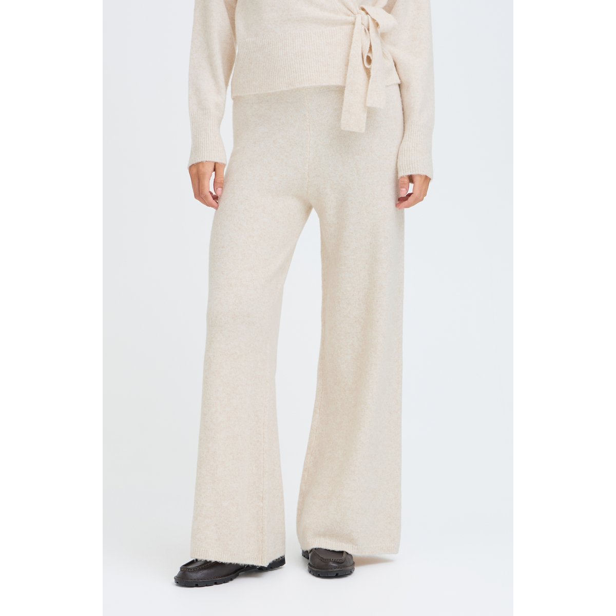 Pantalon décontracté beige oatmeal melange, B.YOUNG