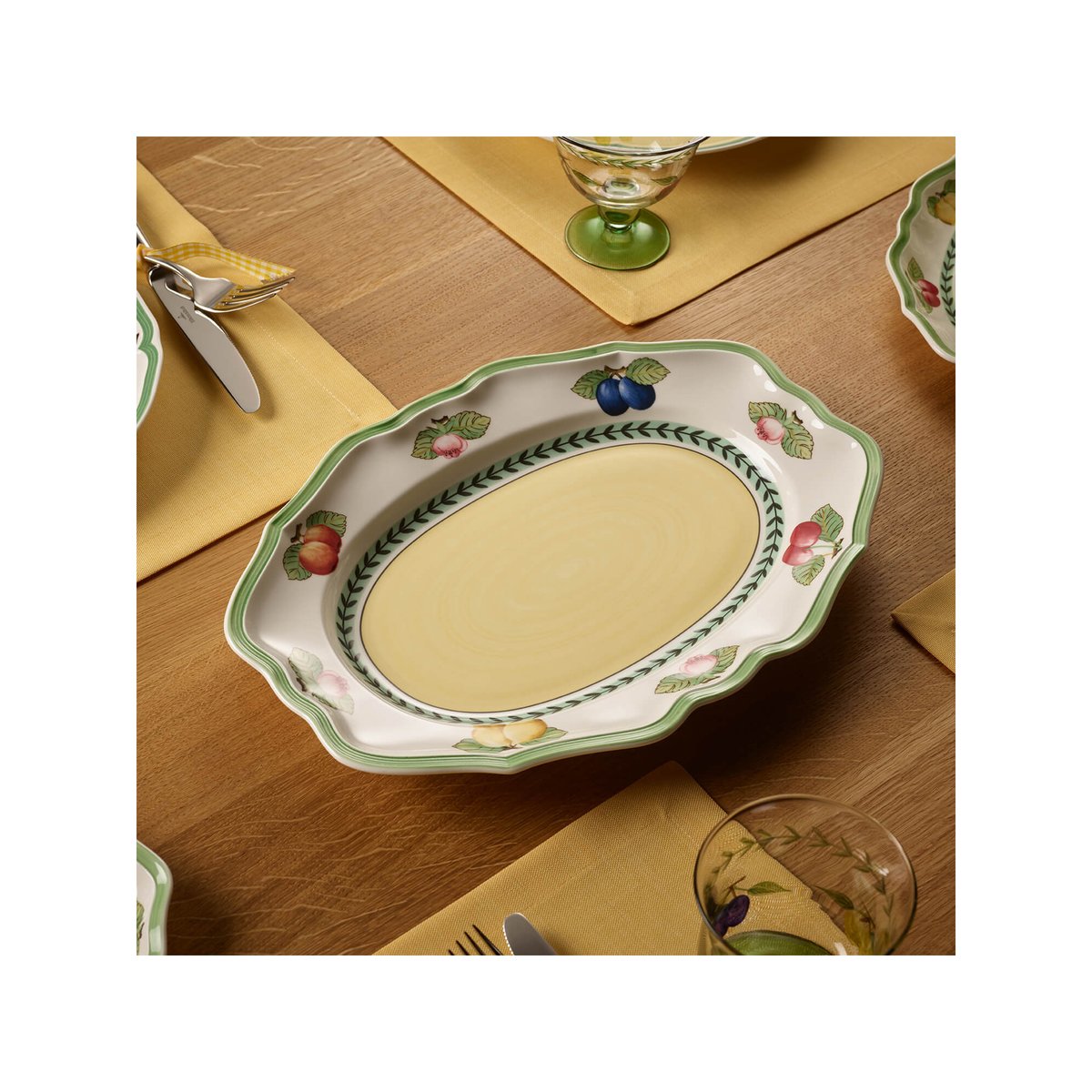 Plat Ovale FRENCH GARDEN multicolore, VILLEROY & BOCH