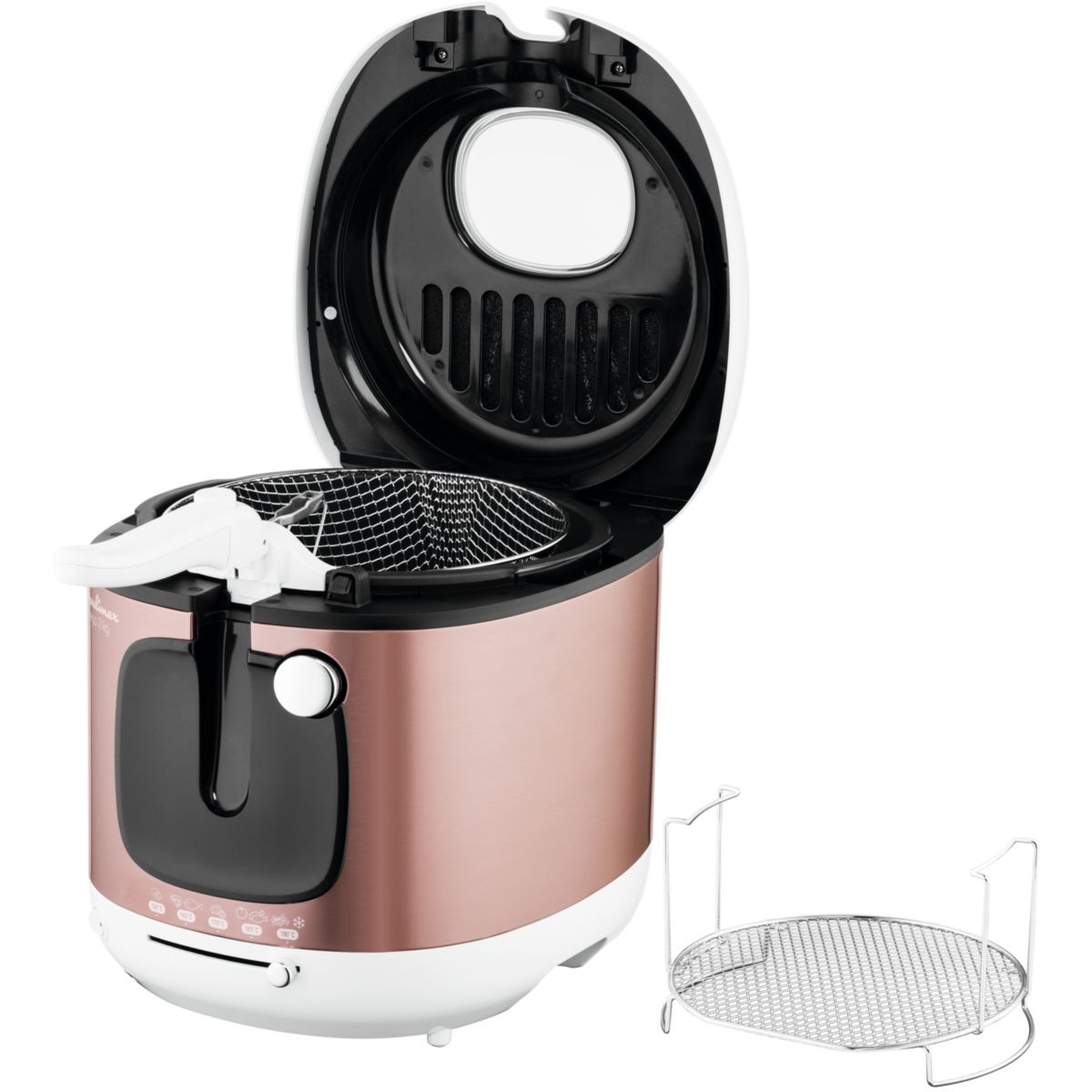 Friteuse Mega XXL 2Kg snacking AM481010 blanc, MOULINEX