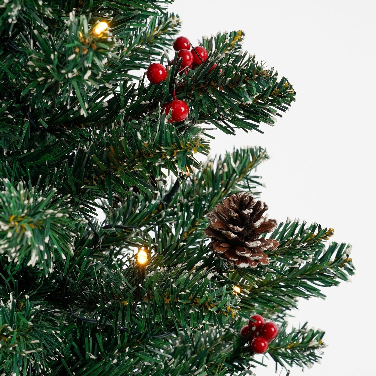 Sapin de Noël artificiel avec LED CRESTON vert, BLACK BOX TREES
