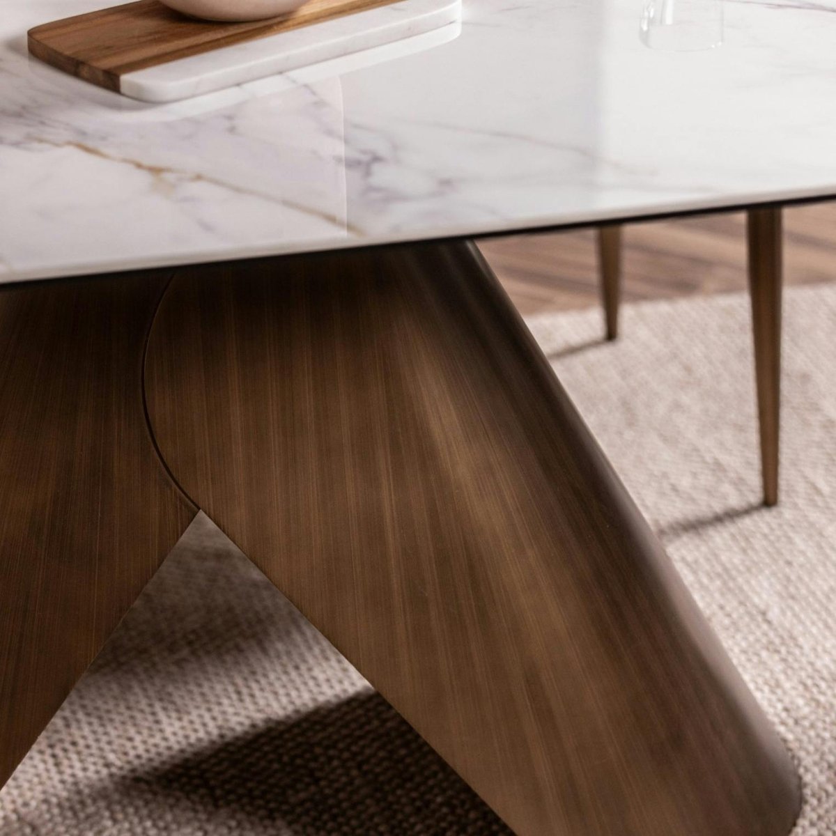 Table en céramique blanche 180-260 cm SEMPIONE blanc, PIER IMPORT