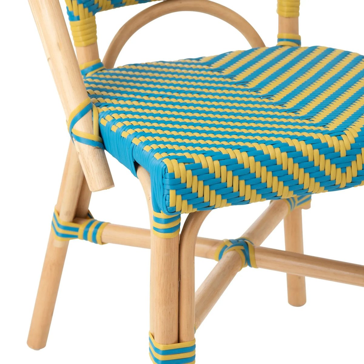 Chaises bistrot tressées (lot de 2) - MONTMARTRE jaune, HELLIN, DEPUIS 1862
