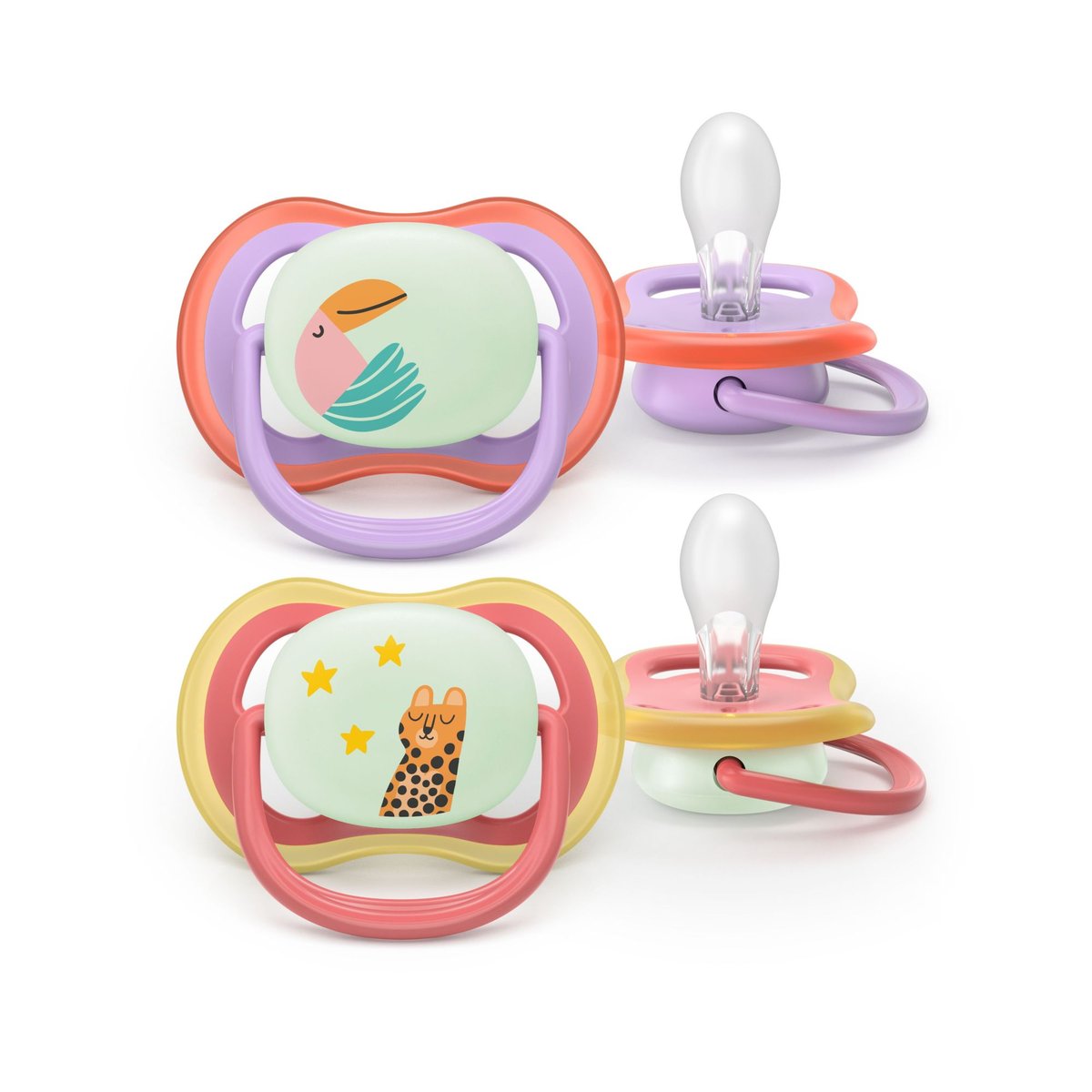 Lot de 2 sucettes Ultra Air multicolore, PHILIPS AVENT