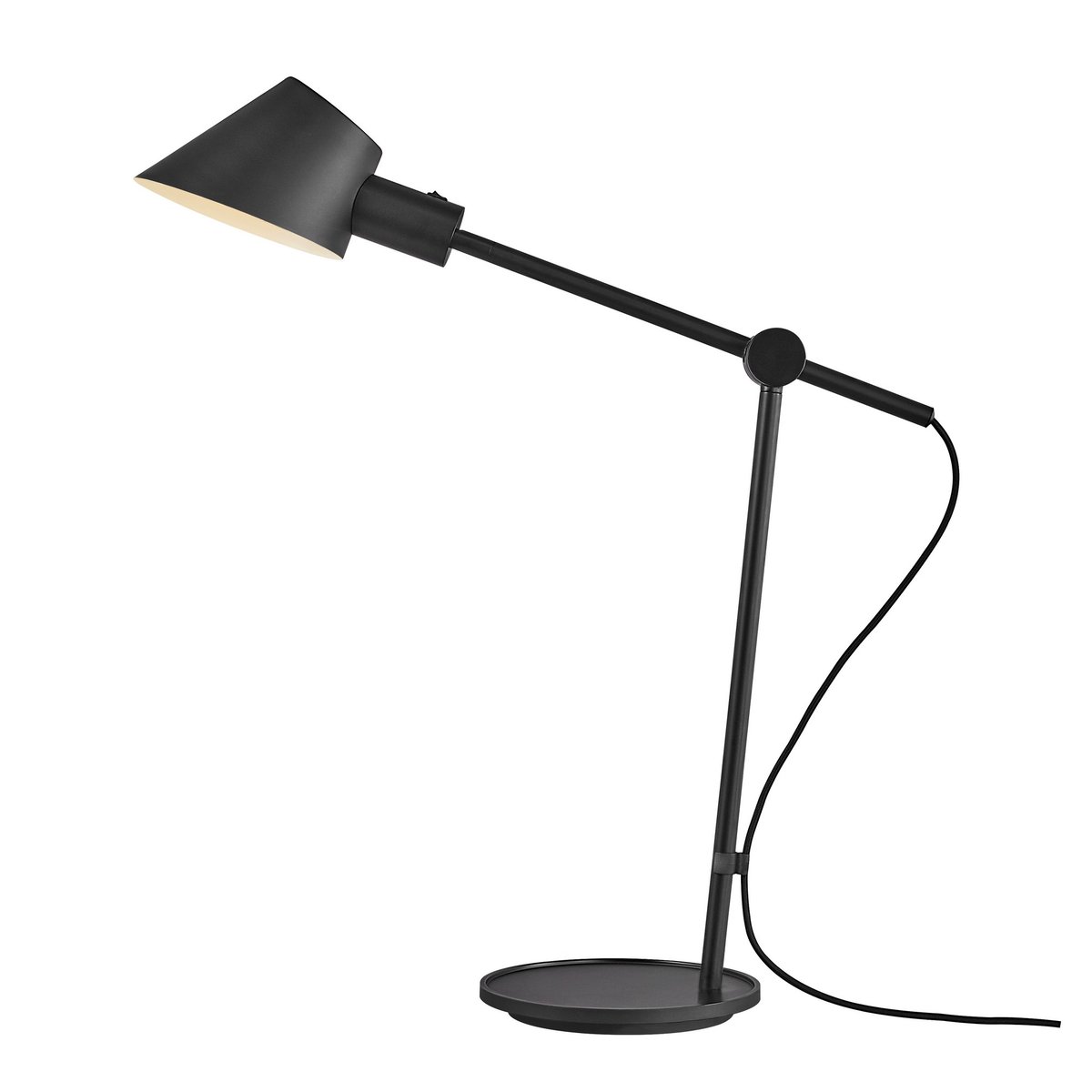 Lampe à poser ou lampe de bureau en métal, STAY noir, DESIGN FOR THE PEOPLE