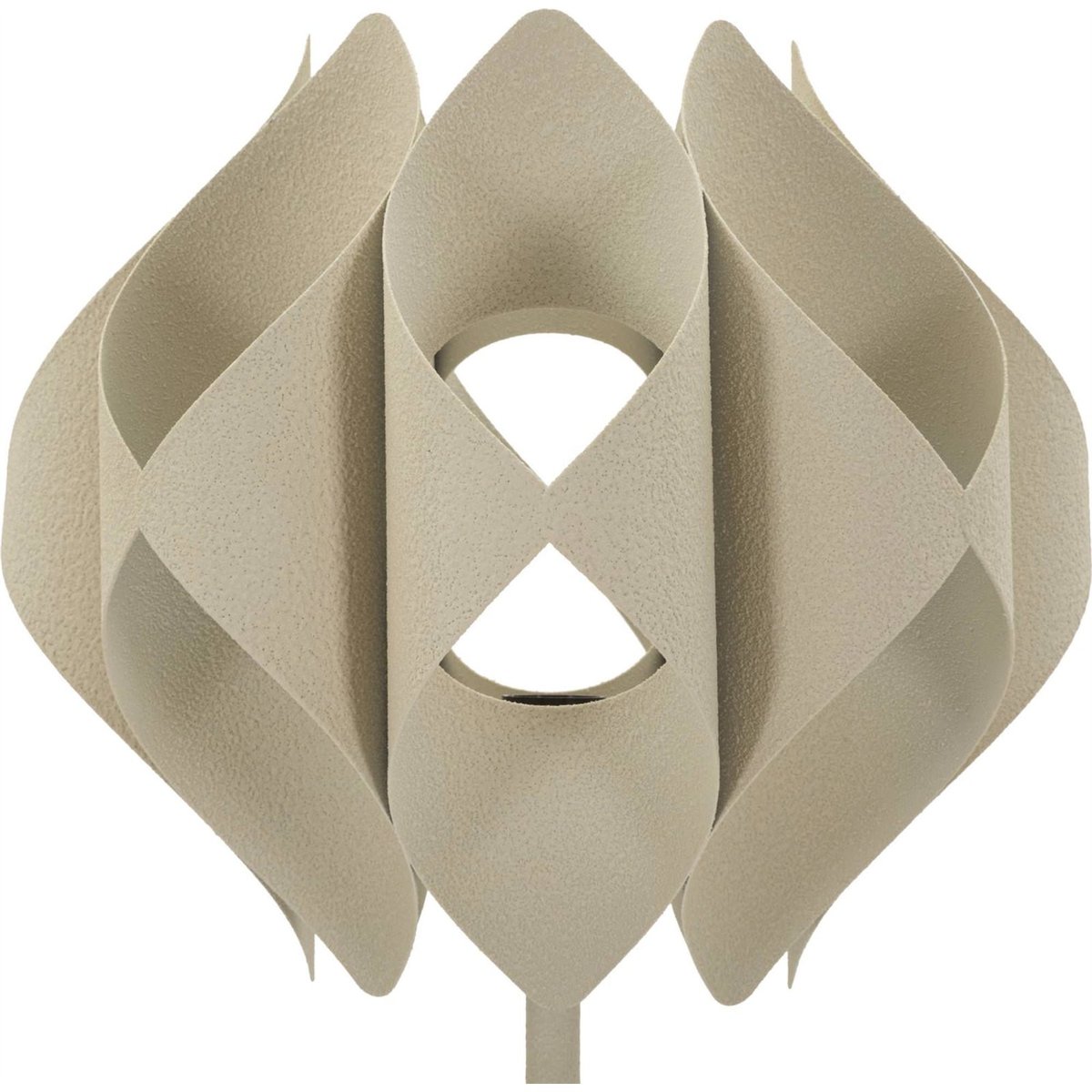 Lampadaire sculptural en fer ajouré MODERN crème, RECOLLECTION