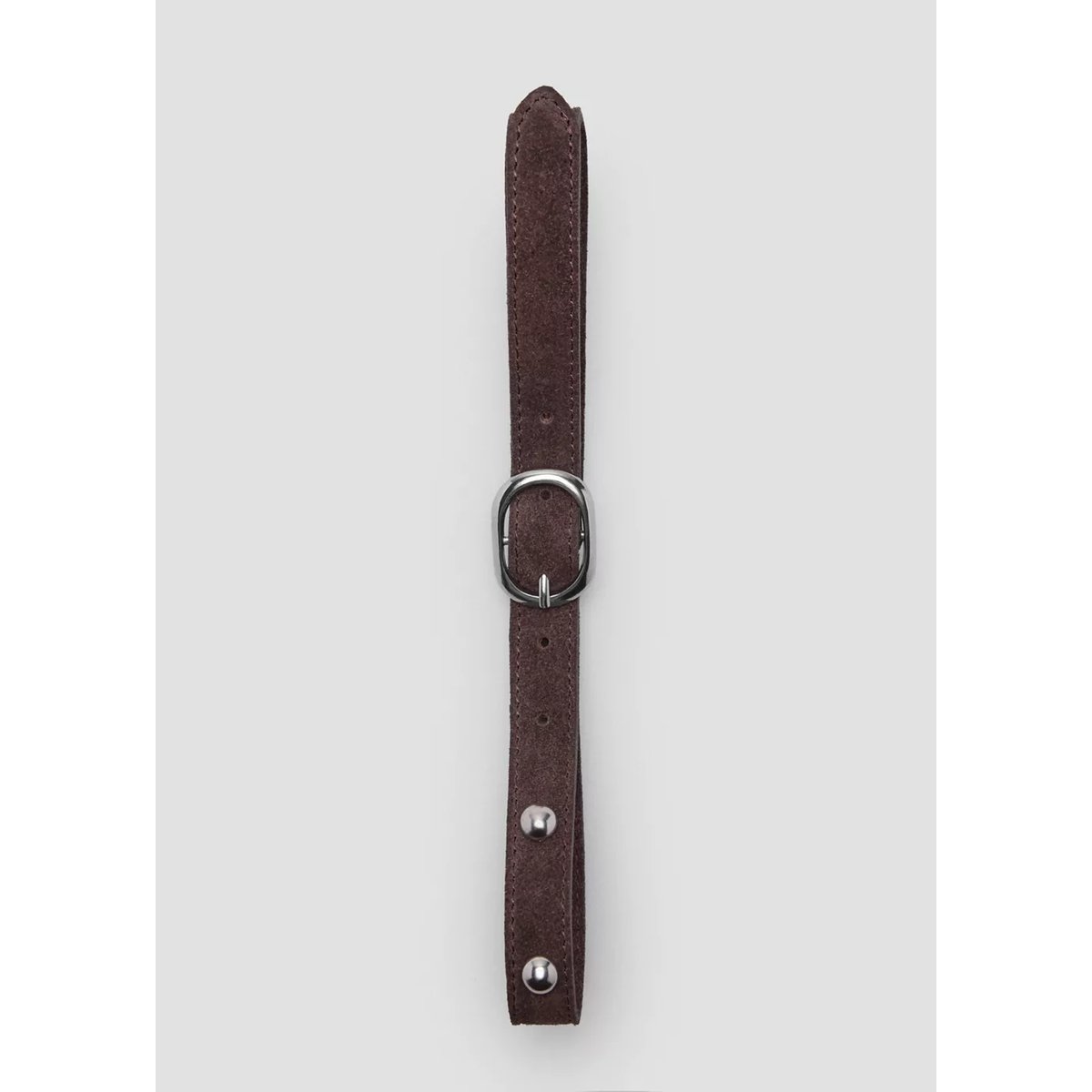 Ceinture en cuir à clous chocolat, MANGO KIDS