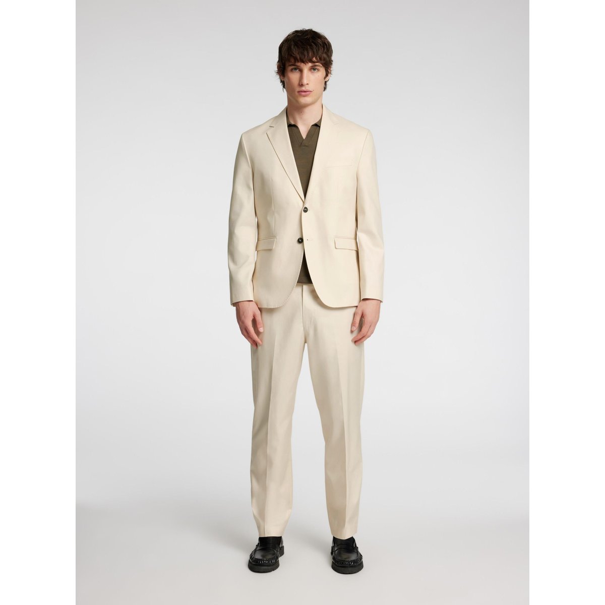 Blazer À Simple Boutonnage oatmeal, SELECTED