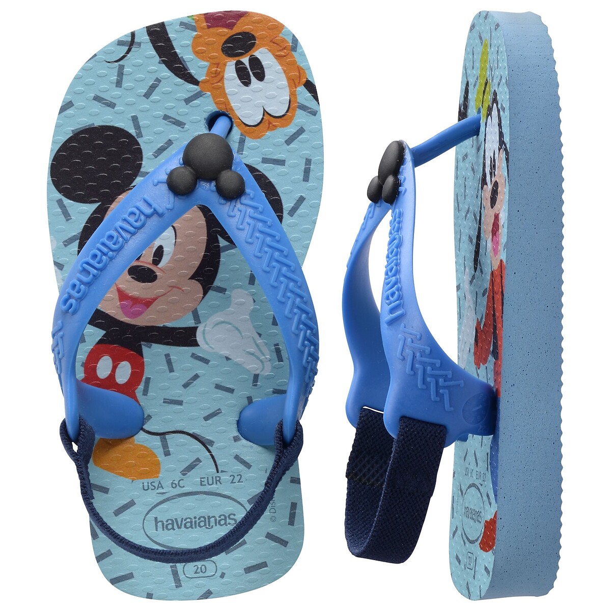 Teensandalen BABY DISNEY CLASSIC blauw, HAVAIANAS