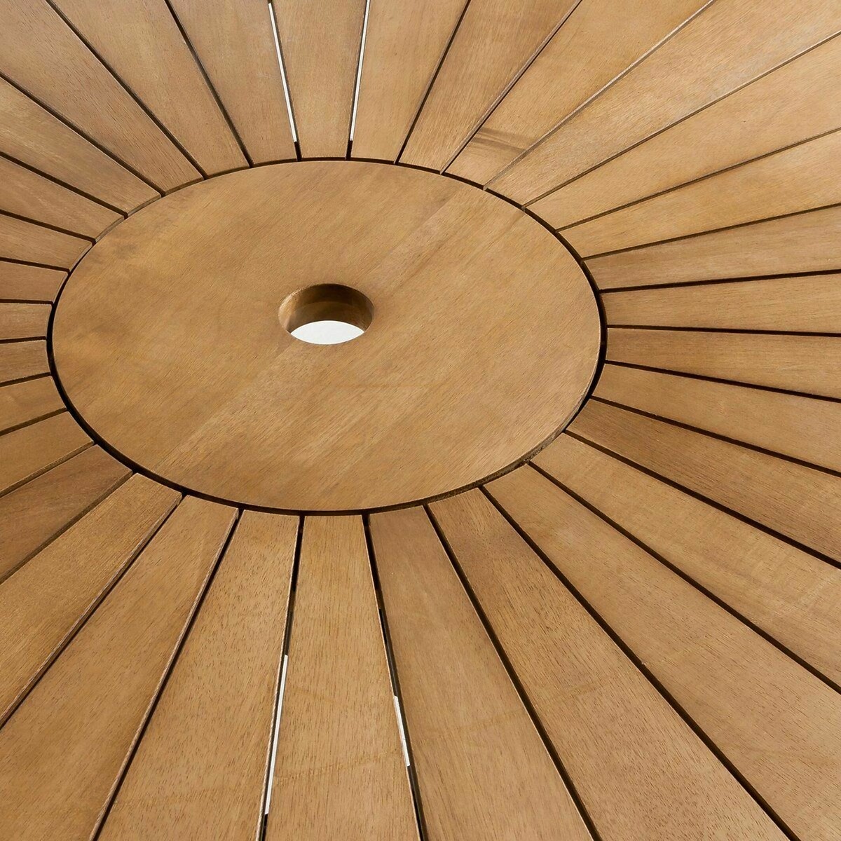 Round Garden Table in Acacia, Jakta natural/black, AM.PM