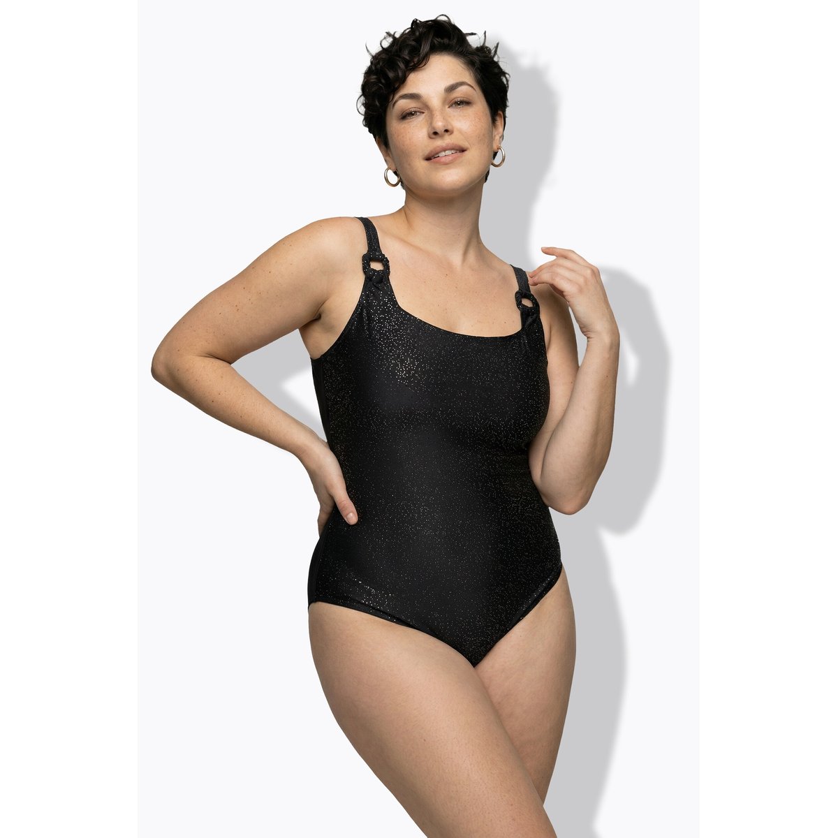 Maillot de bain avec bonnets souples noir, ULLA POPKEN