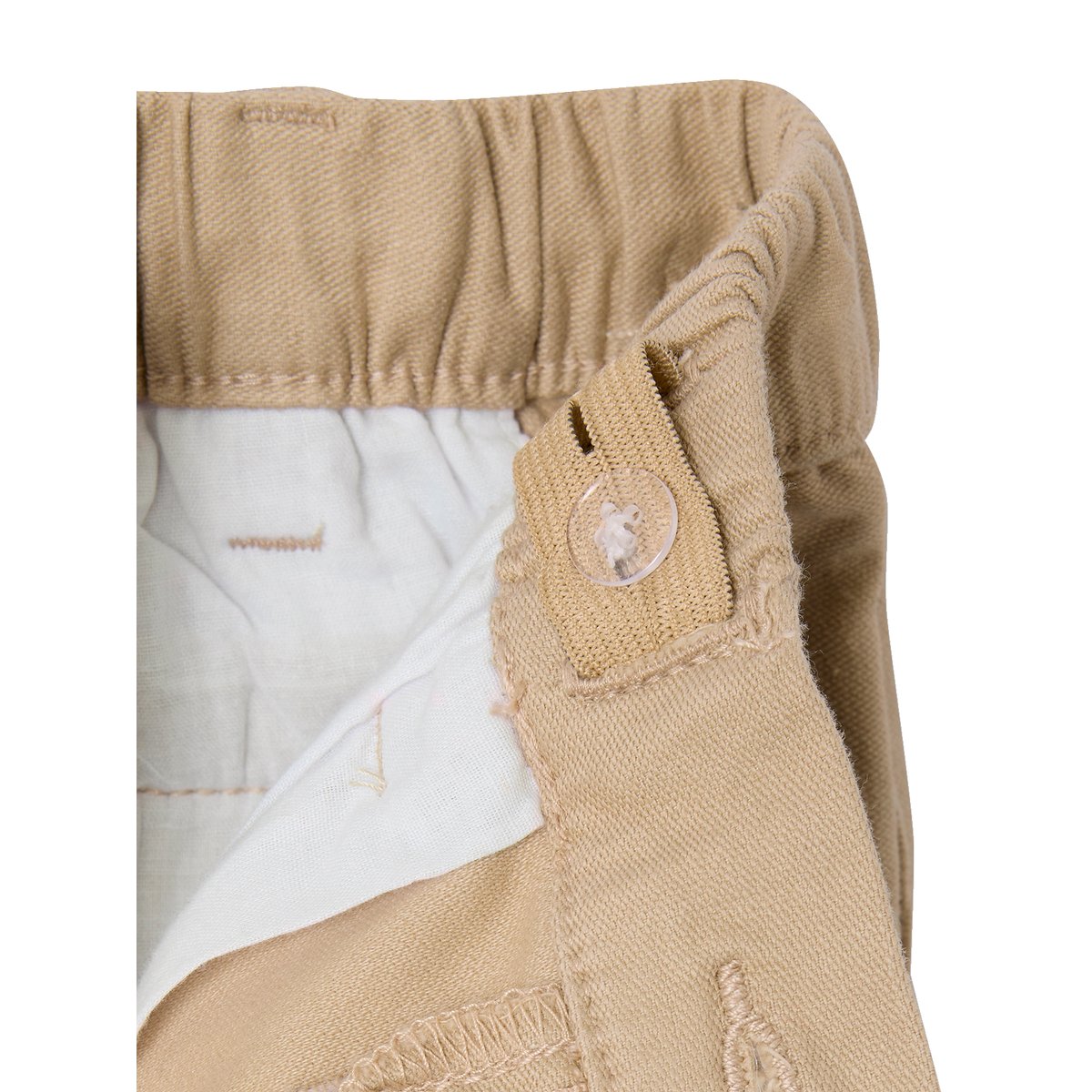 Pantalon esprit chino facile à enfiler beige, VERTBAUDET