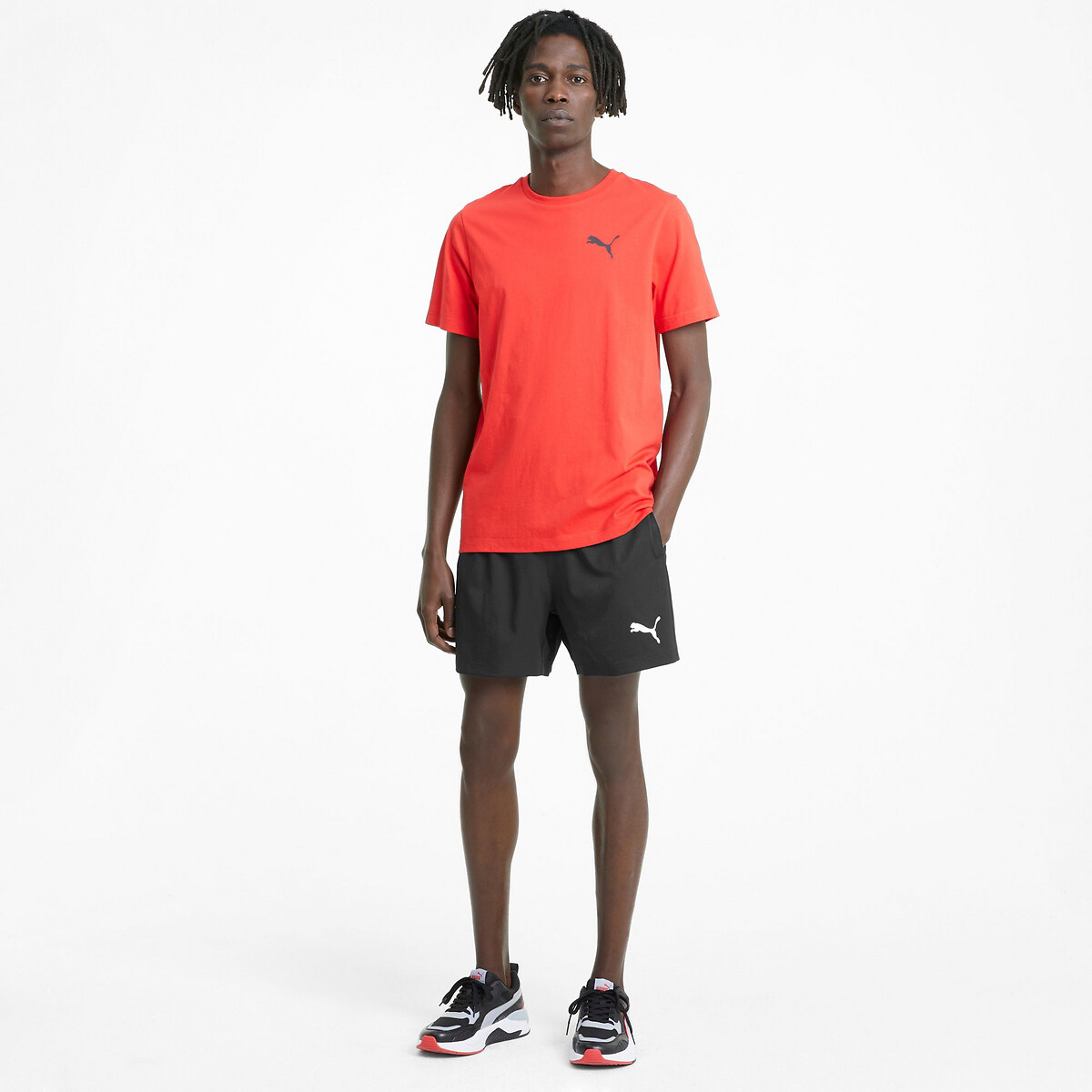 Shorts piccolo logo essentiel nero , PUMA