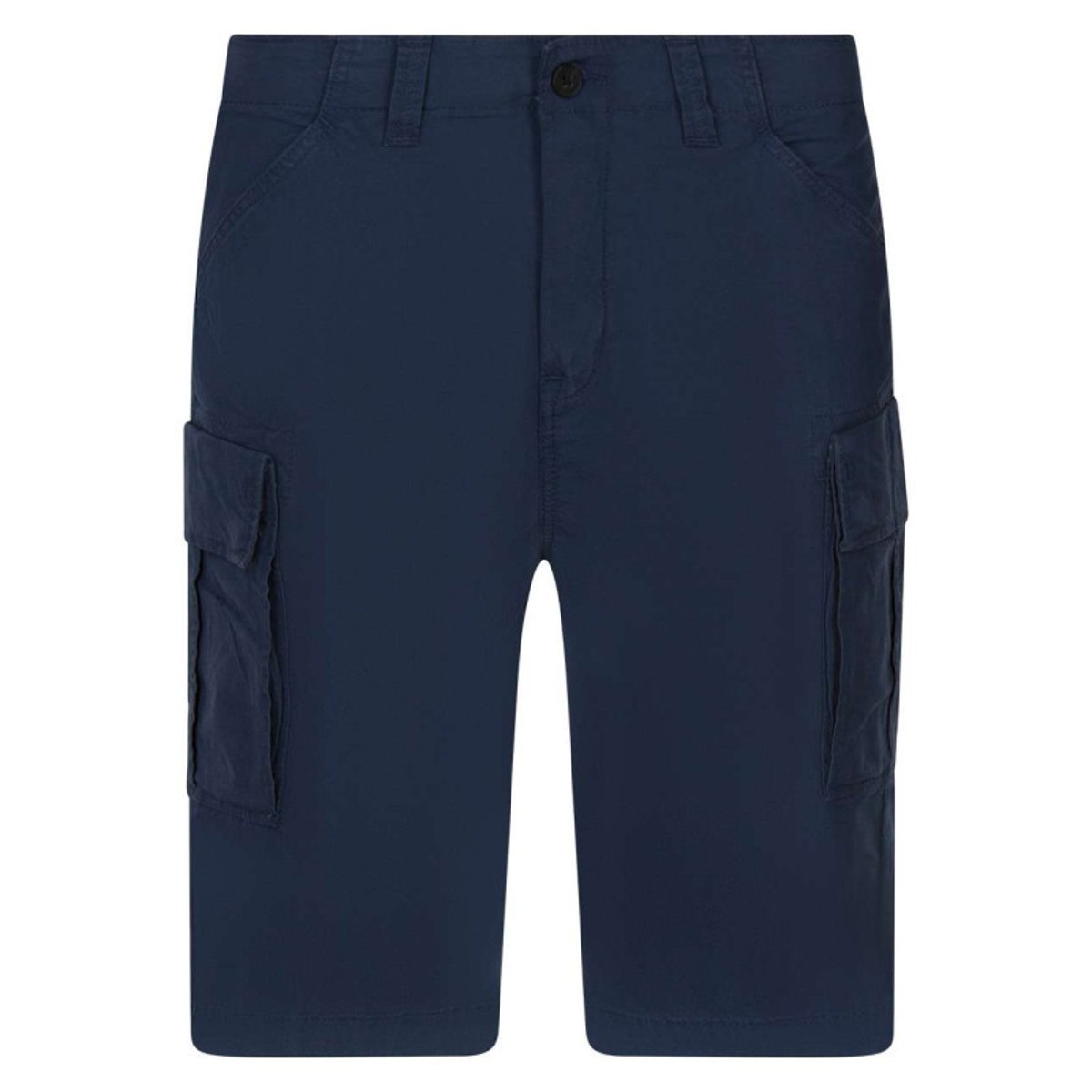 Short cargo en coton mélangé de couleur kaki unie avec une coupe droite marine, TIMBERLAND