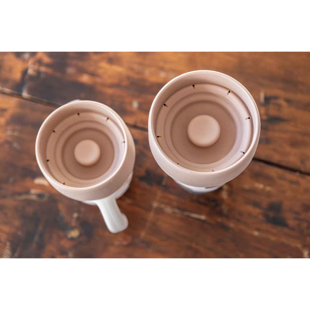 Coffret duo 2 tasses rose, marron, BEABA