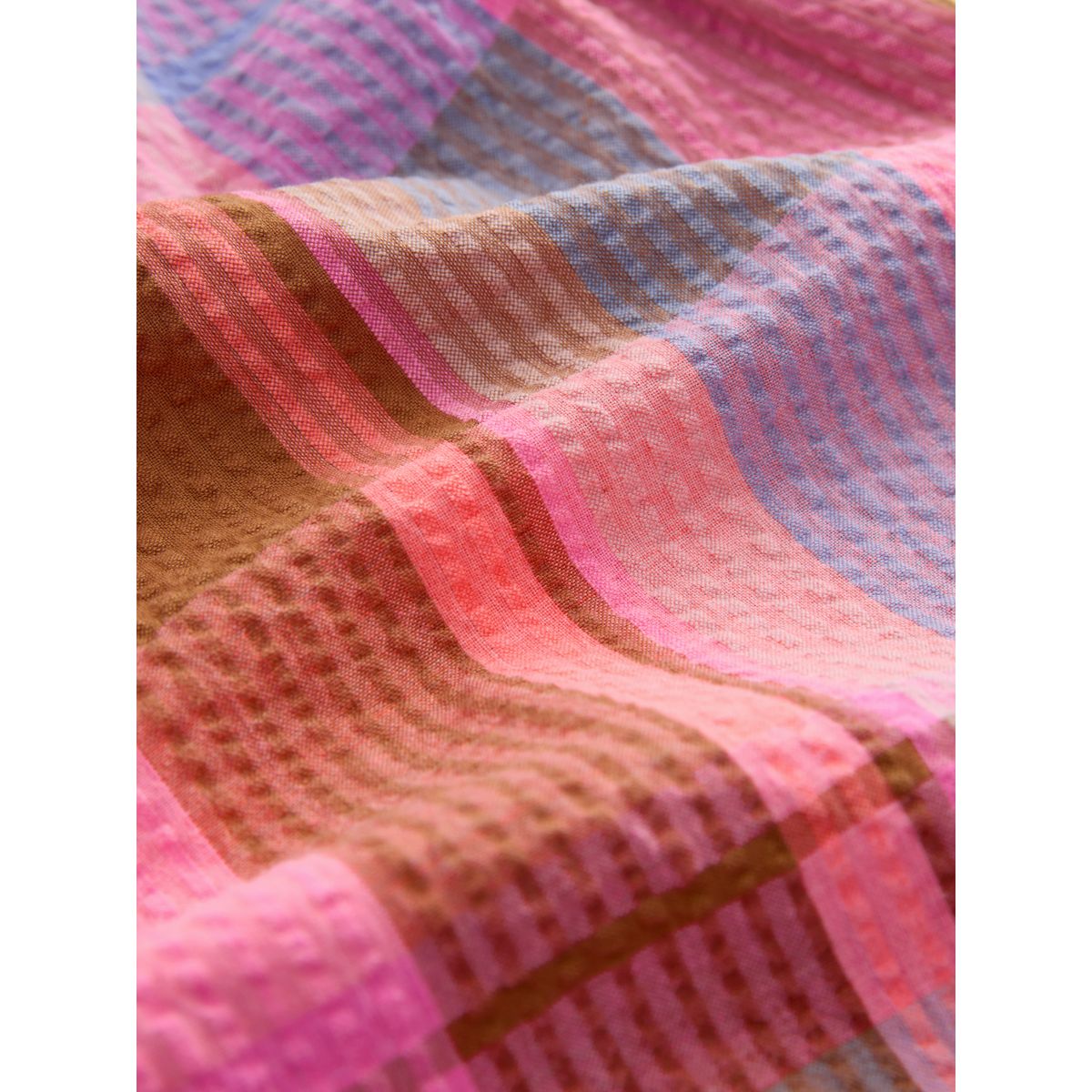 Strappy playsuit (strappy playsuit) carreaux multicolores rose/bleu, NEXT