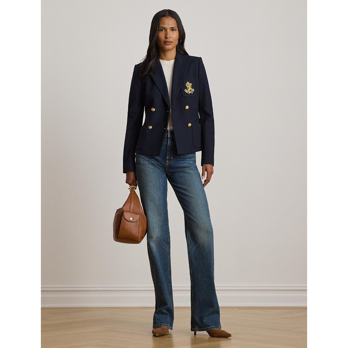 Veste blazer croisée marine, LAUREN RALPH LAUREN