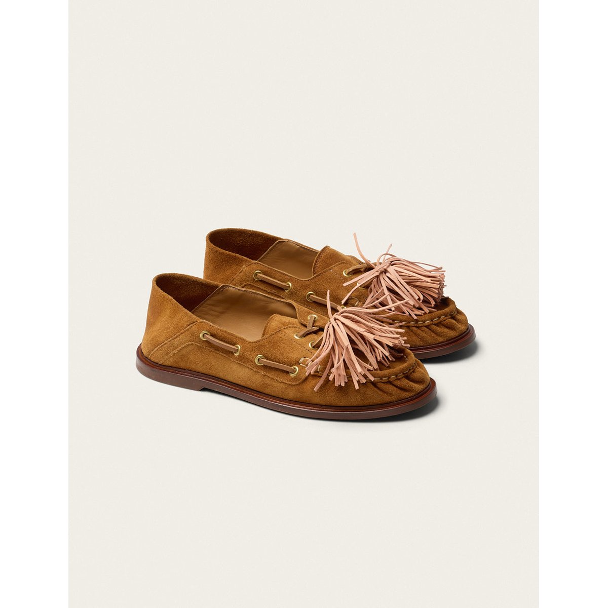 Mocassins OVEL suède ambre, ODAJE