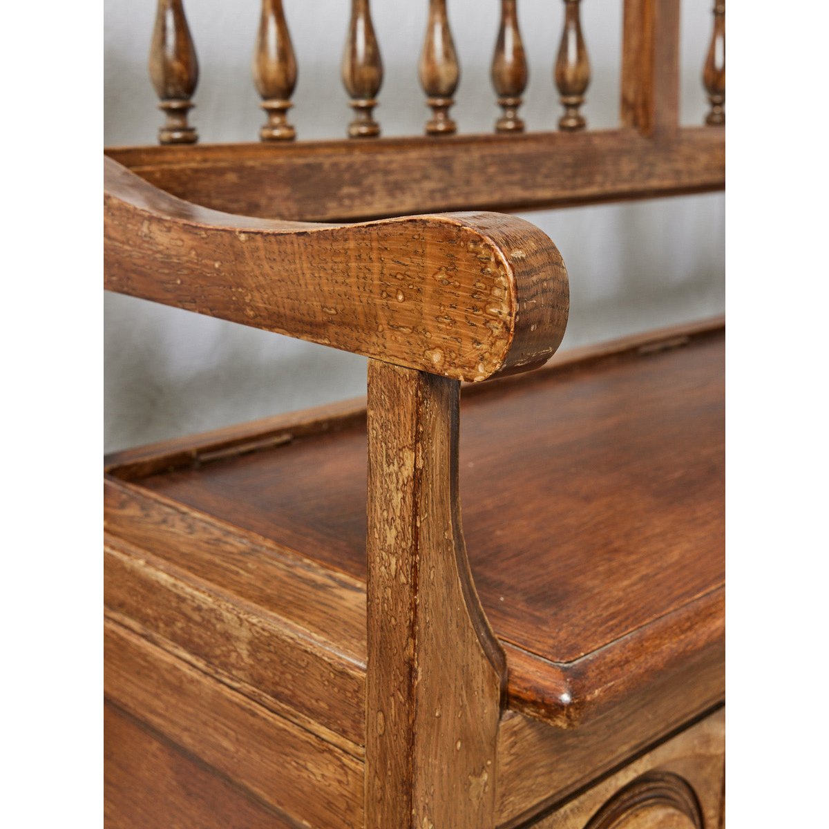Banc en bois clair Antoine N°324 - Bon état bois clair, DEBONGOUT