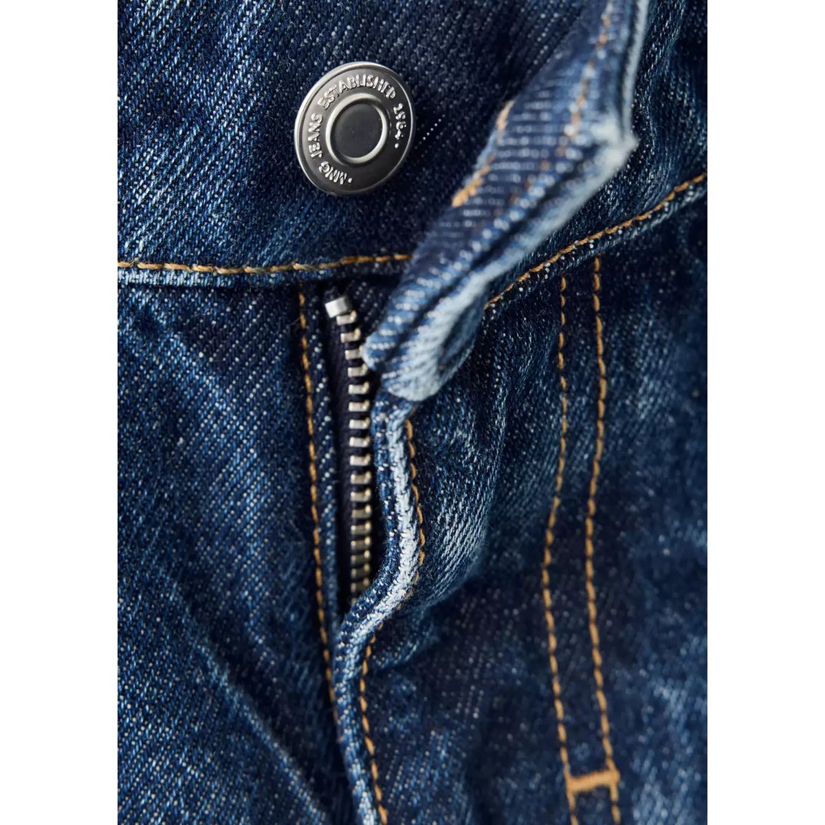 Jeans flare taille basse bleu foncé, MANGO