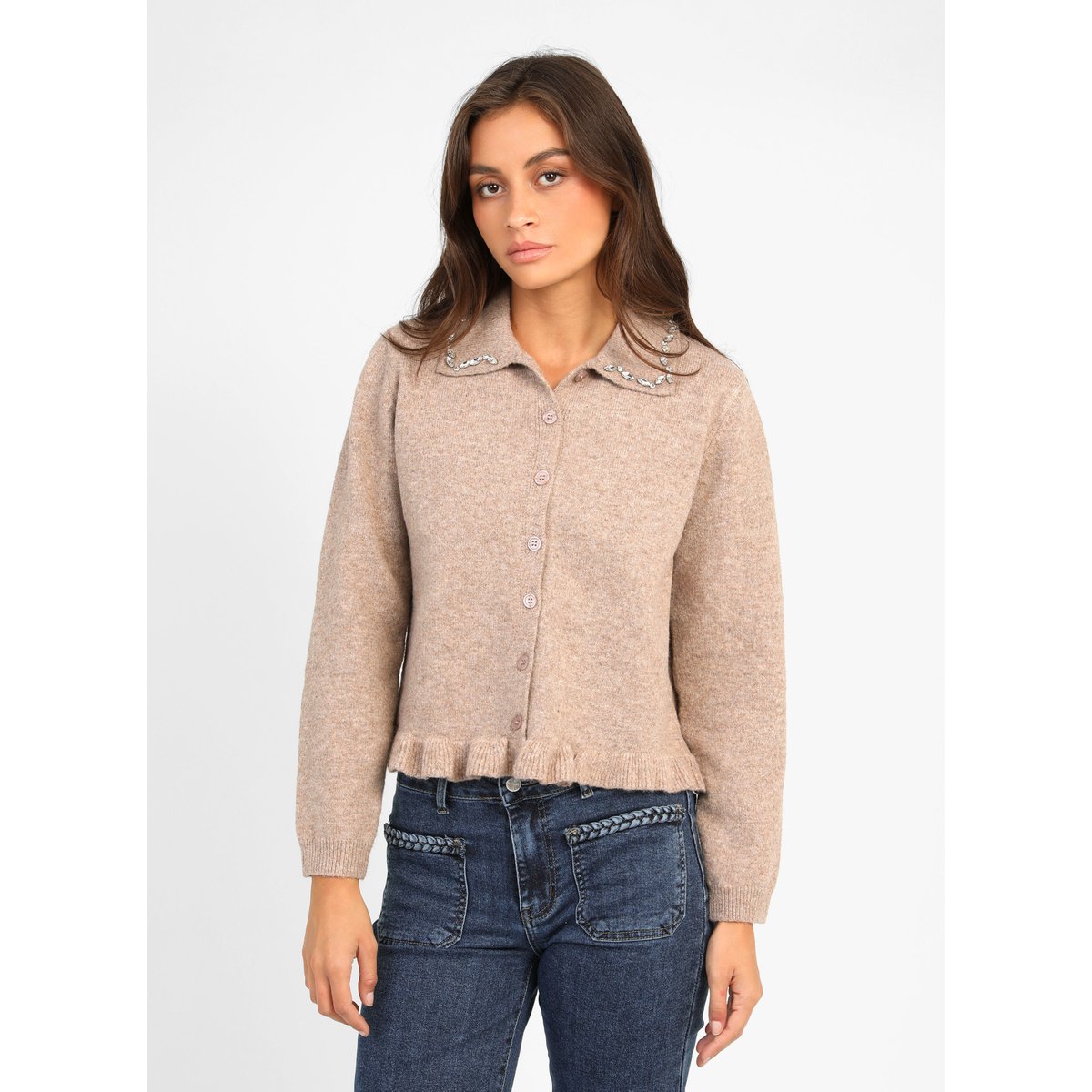 Gilet NERIMANE beige, AN'GE