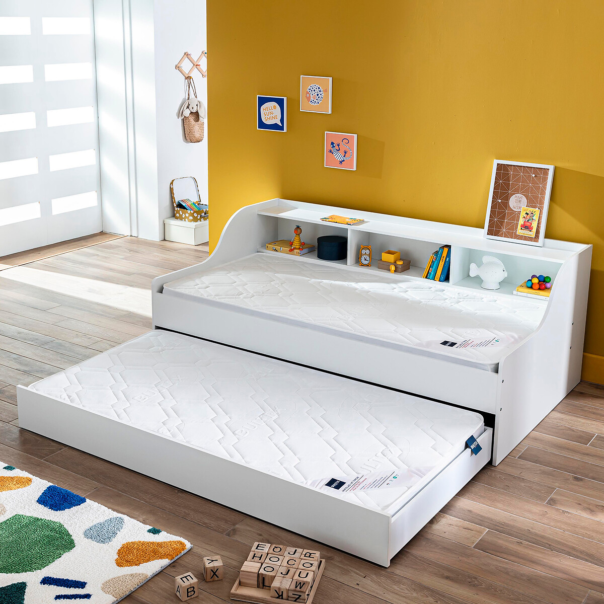 Matelas Bultex pour lits gigognes et superposés blanc, BULTEX