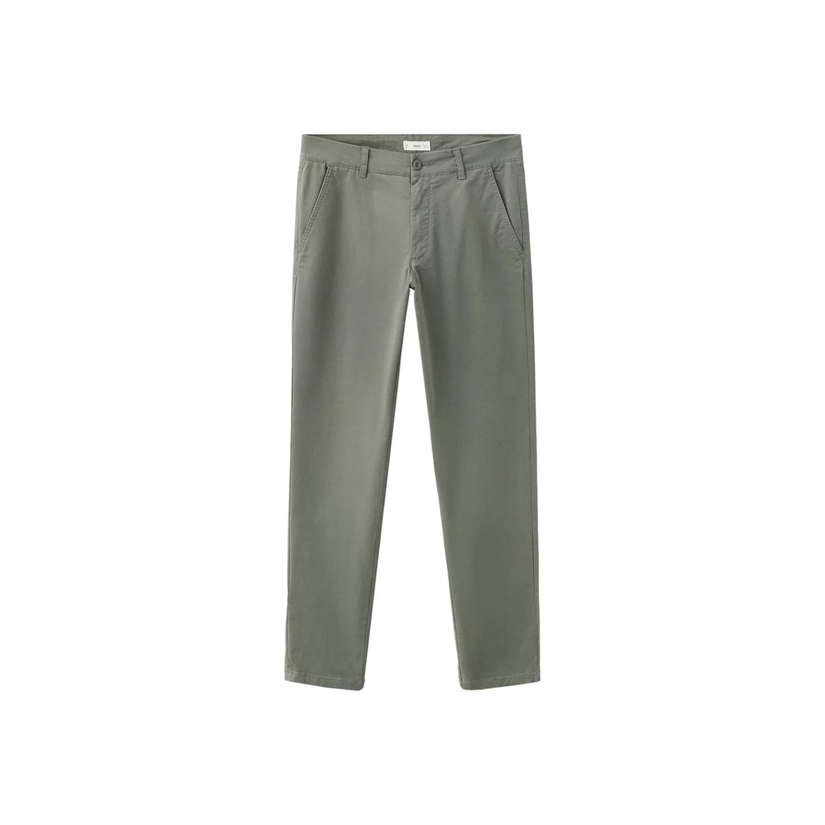 Pantalon chino uni kaki, MANGO TEEN