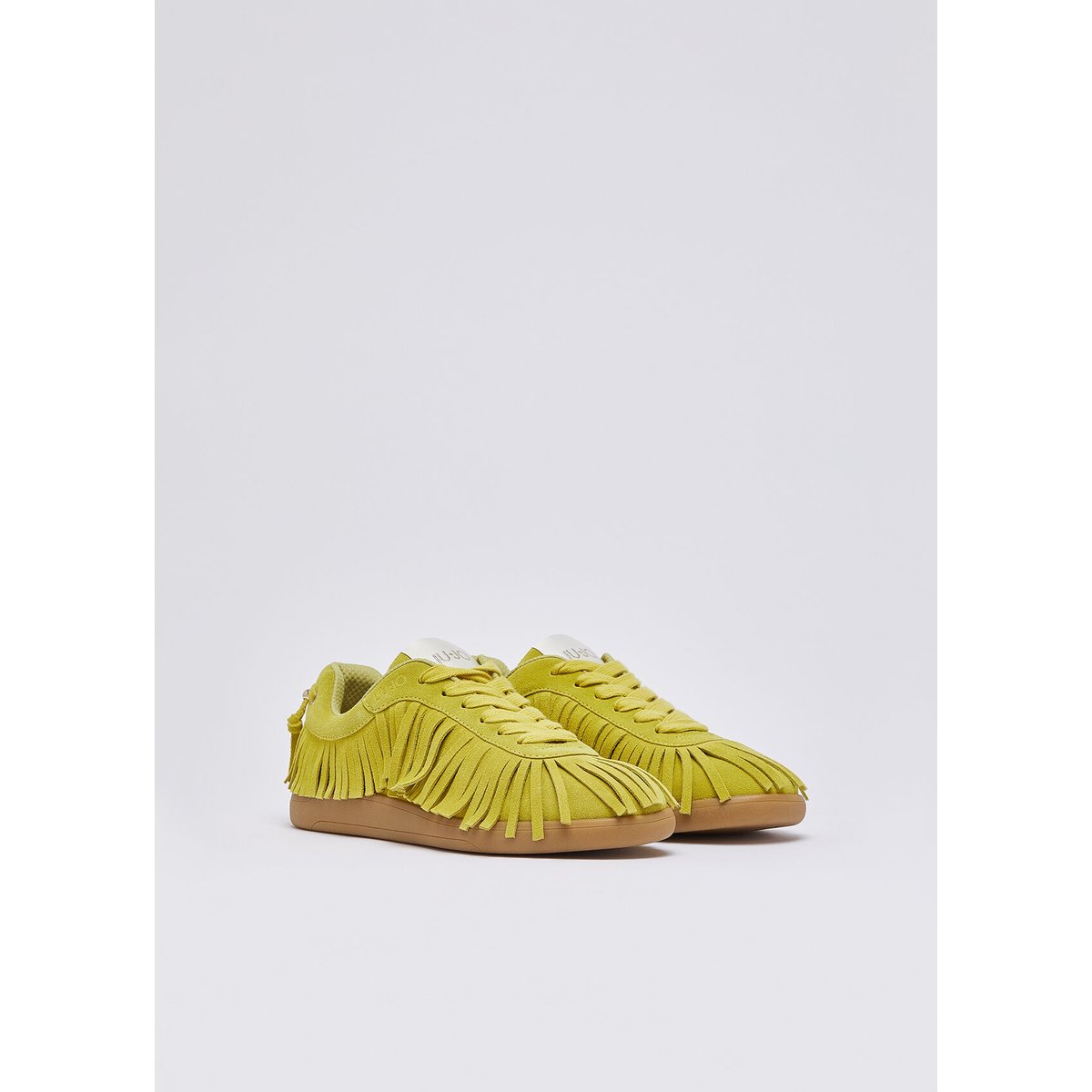 Baskets en daim à franges jaune, LIU JO