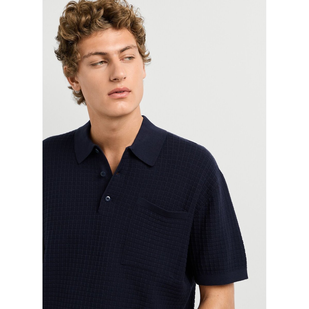 Polo manches courtes en maille, DYLAN marine, PEPE JEANS