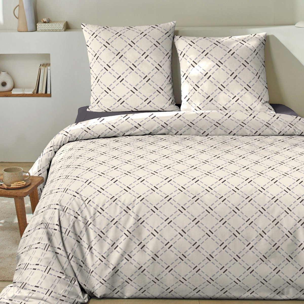 Parure de lit - Housse de couette avec taies multicolore, EDEN