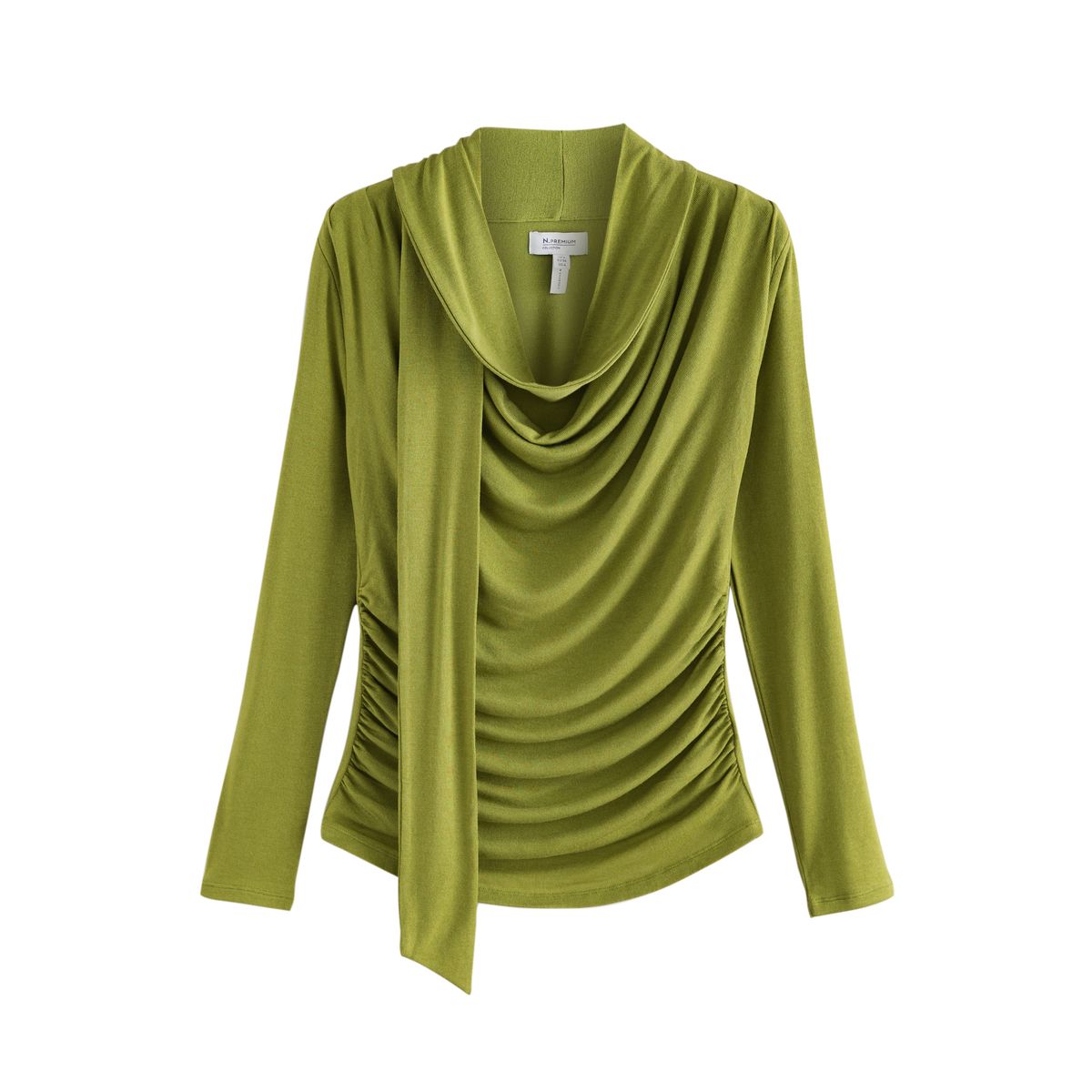 Haut en laine à manches longues et foulard vert, NEXT