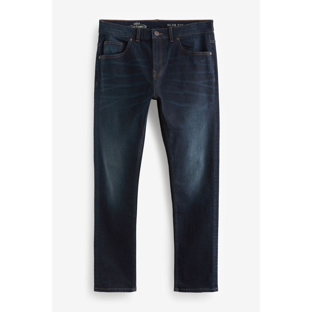 Jean authentique stretch vintage coupe slim bleu foncé, NEXT
