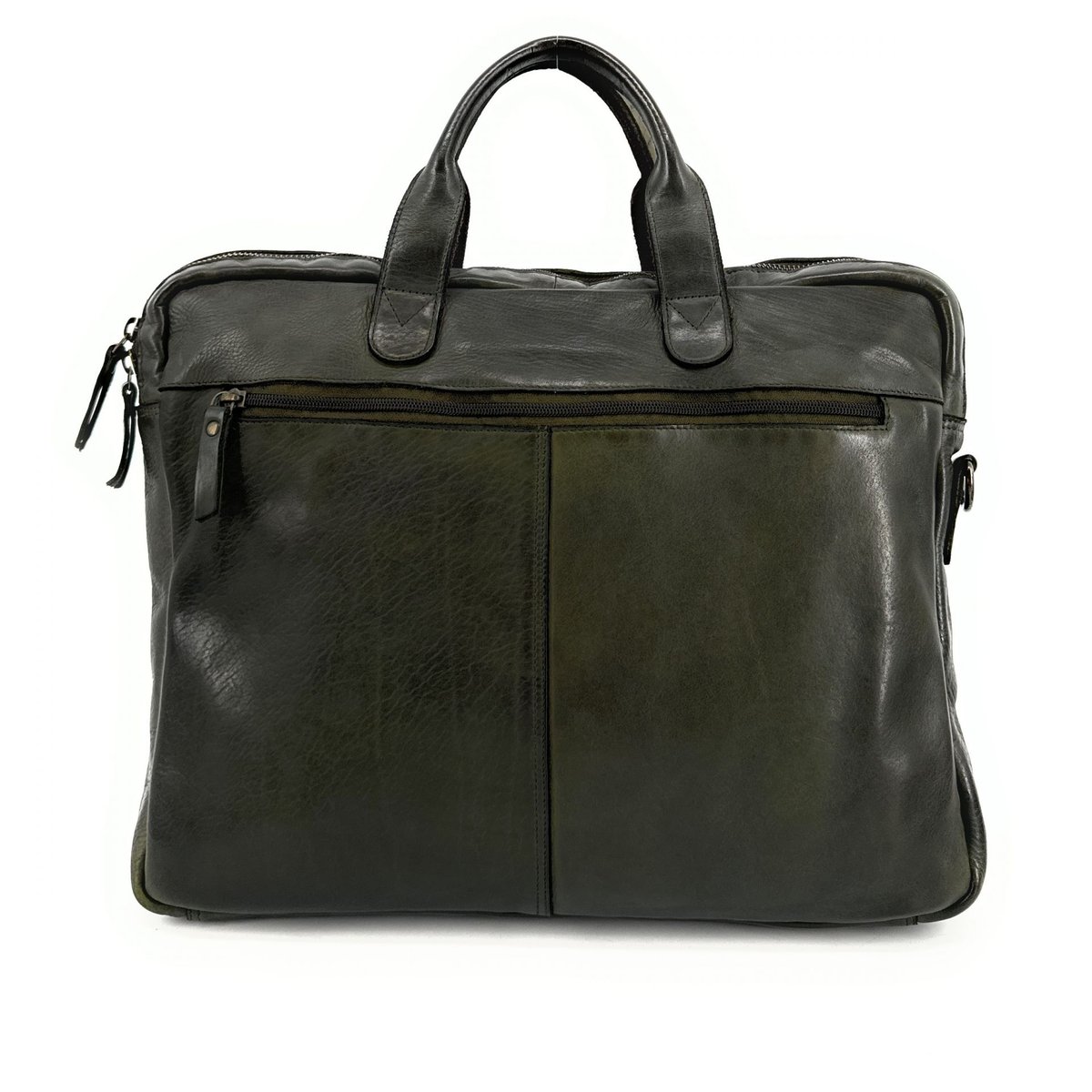Sacoche en cuir vintage SOLO kaki, OH MY BAG