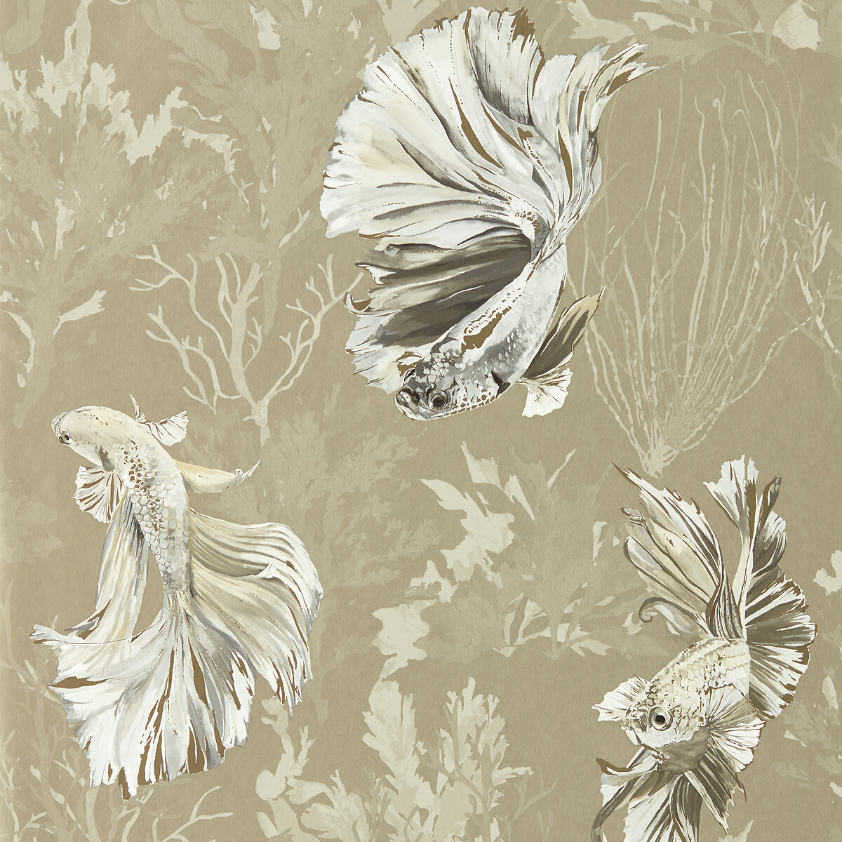 Halfmoon Wallpaper beige, HARLEQUIN