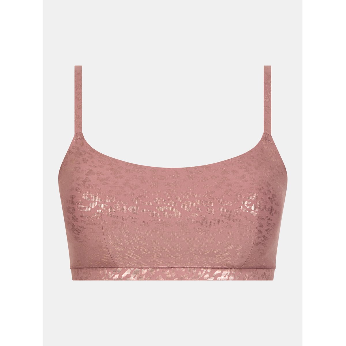 Brassière coques SOFTSTRETCH leopard paillettes rose, CHANTELLE
