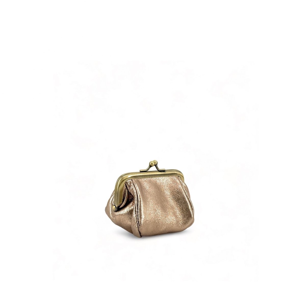 Pochette porte-monnaie en cuir irisé REINETTE champagne, OH MY BAG