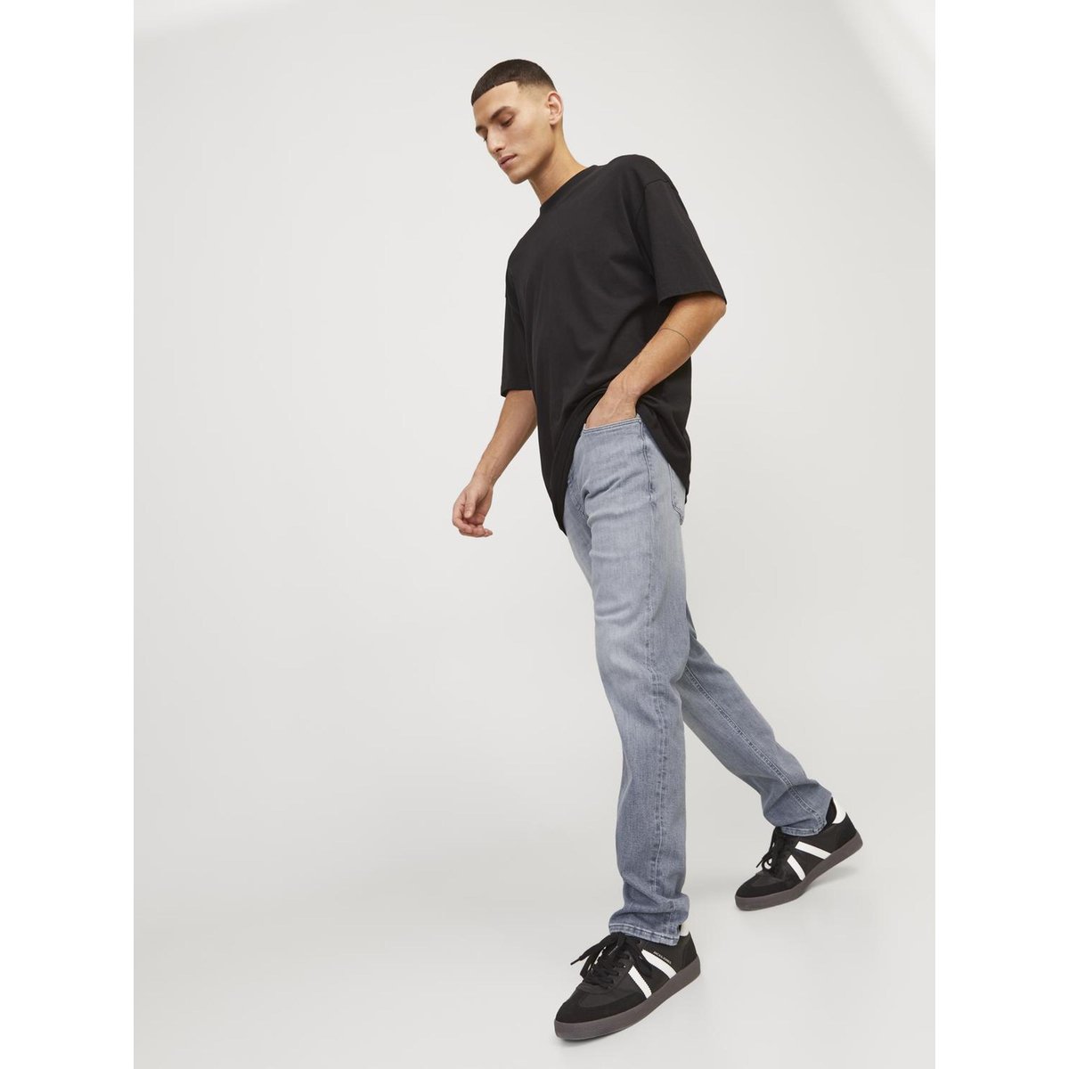 Coupe Regular JJICLARK JJEVAN JOS 498 LID NOOS Coupe regular grey denim, JACK & JONES