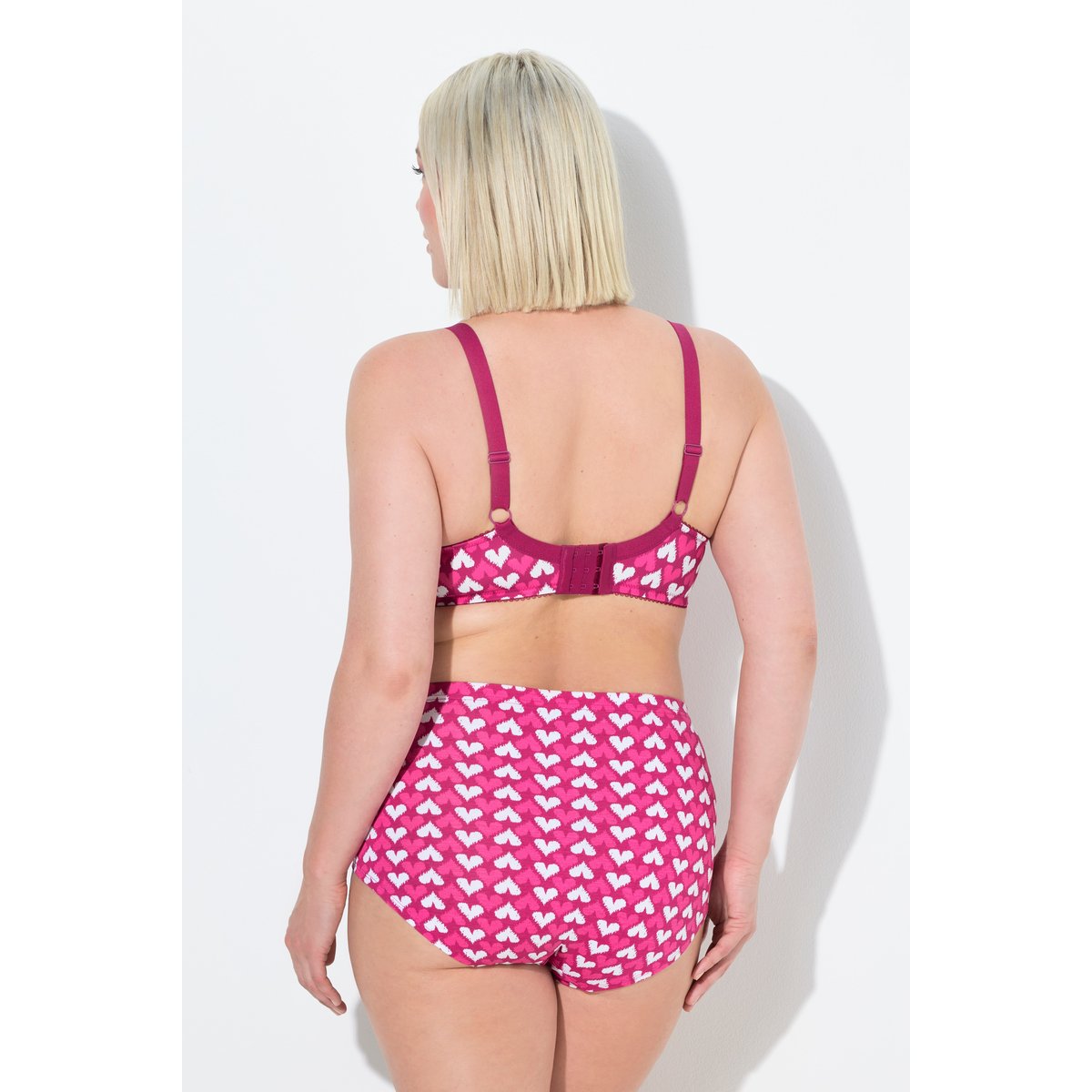 Soutien-gorge motif cœurs fuchsia, ULLA POPKEN