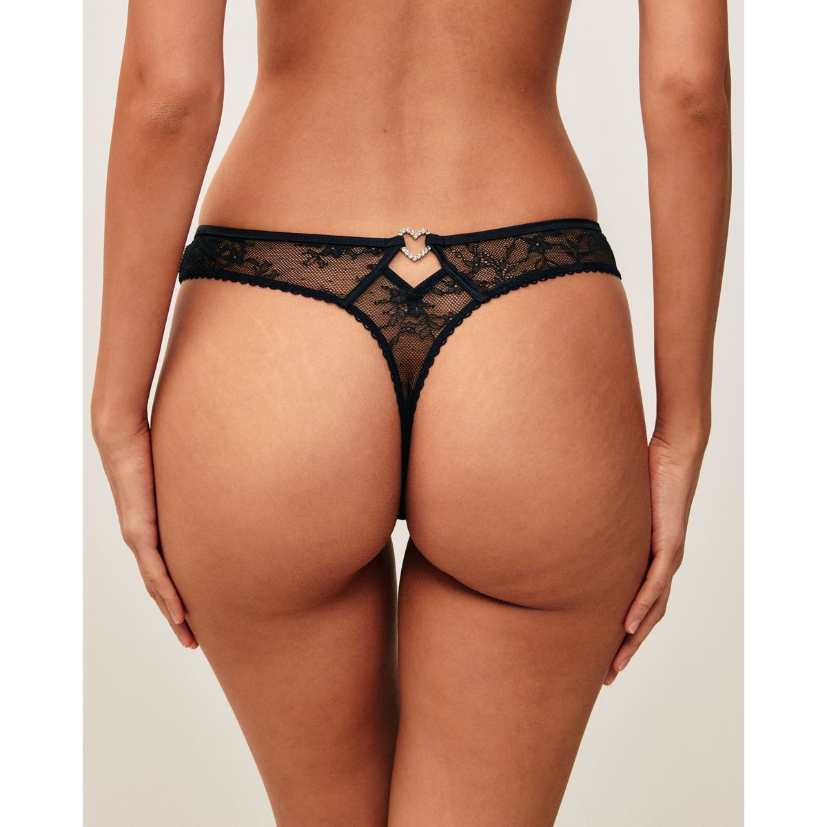 UNDIZ STRING LACEHEARTIZ-STRING noir, UNDIZ