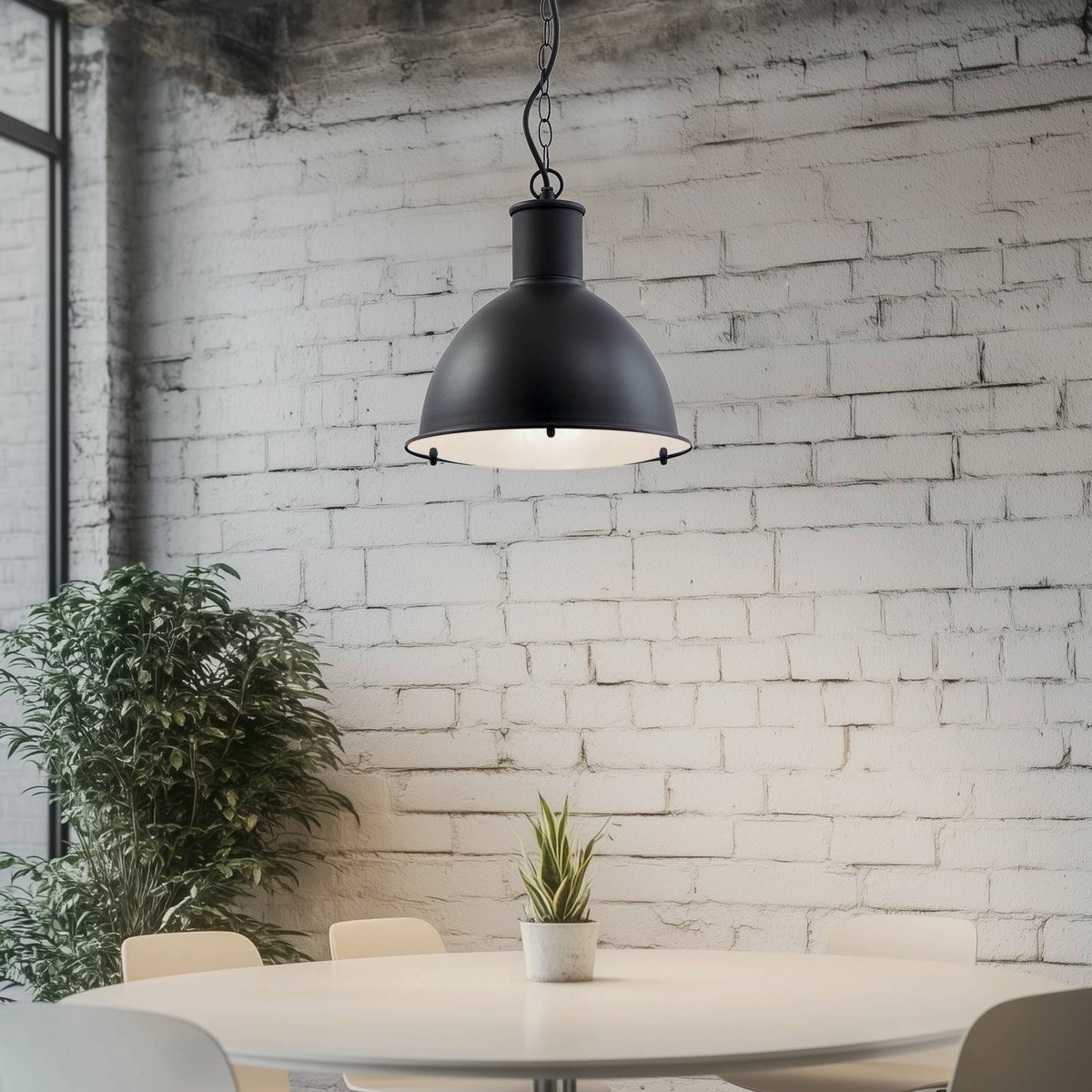 Luminaire extérieur en aluminium, Luciane noir, givré, LINDBY