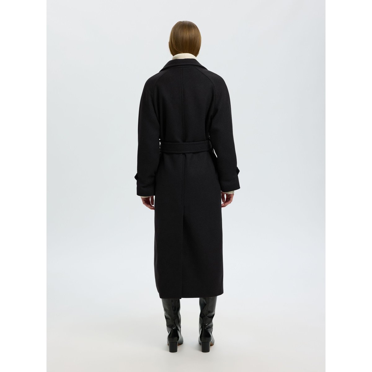 Manteau noir - black1, SELECTED