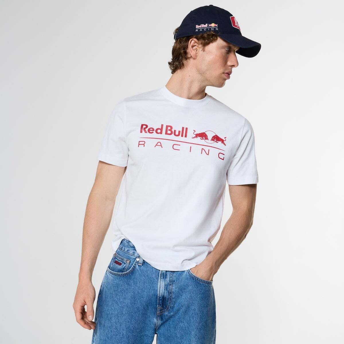 Red Bull Racing T-Shirt Coupe Regular Avec Logo Imprimé blanc, PEPE JEANS
