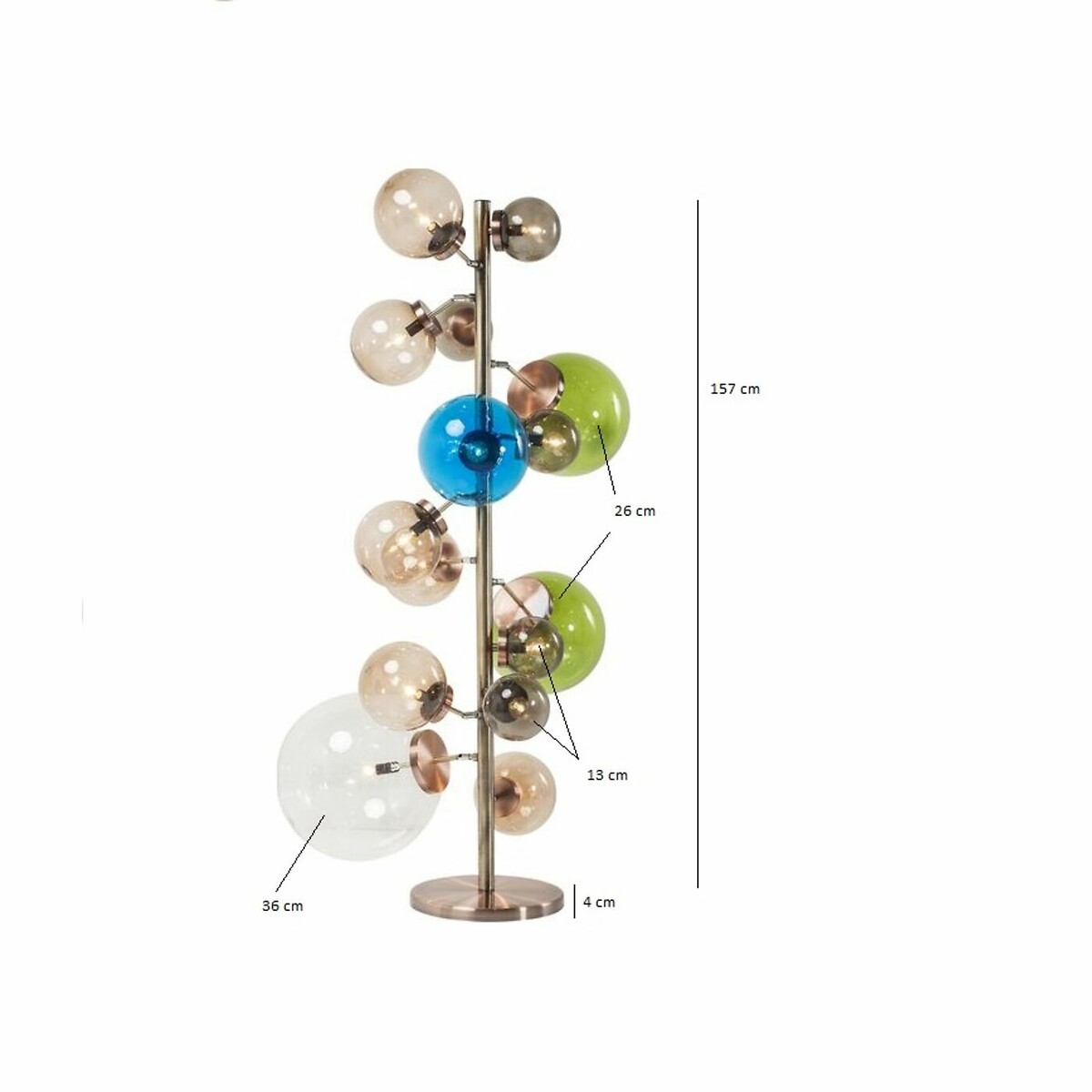 Lampada da terra Balloon colore 160cm color oro, KARE DESIGN